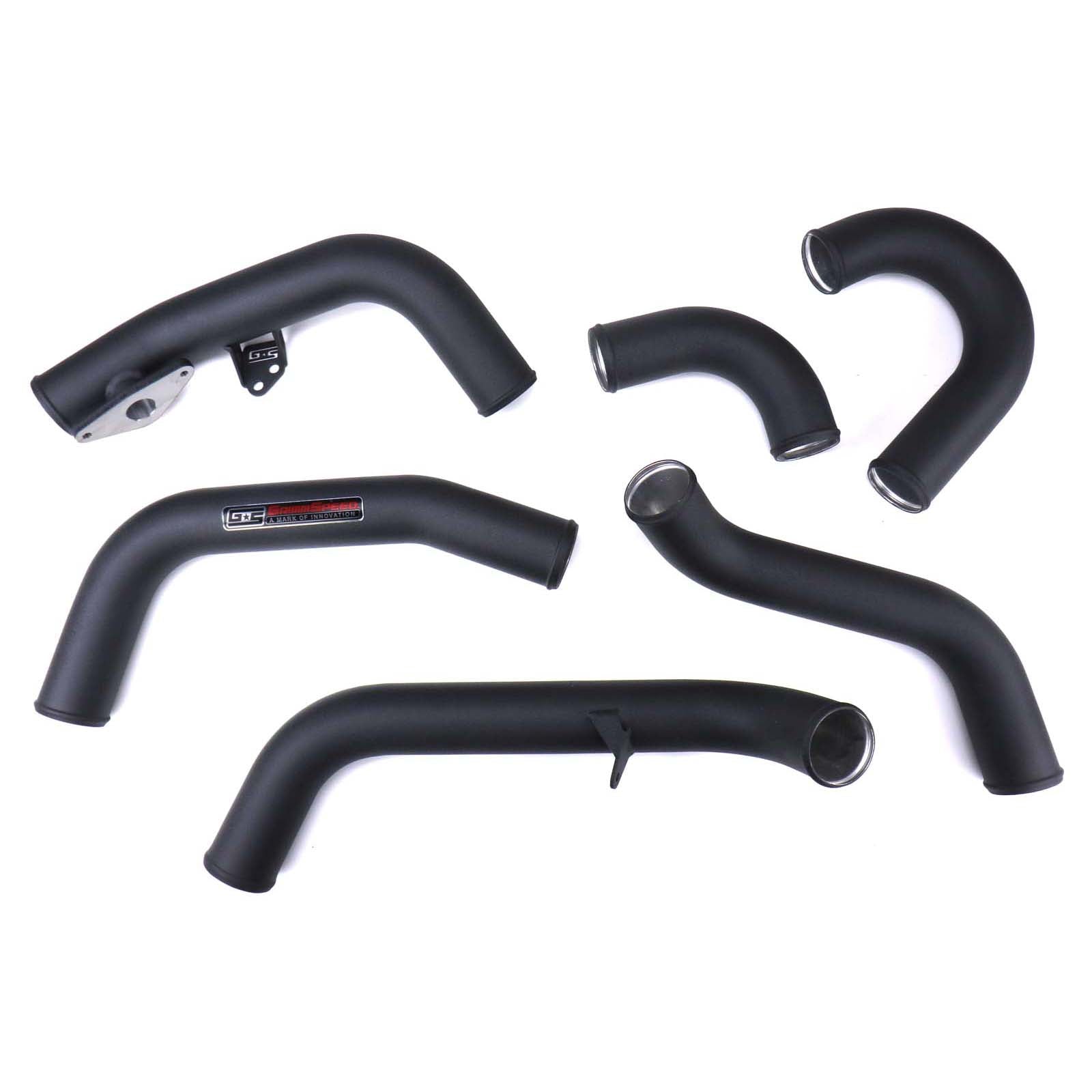 GrimmSpeed Front Mount Intercooler Pipe Kit Black - 2015-2021 Subaru STI