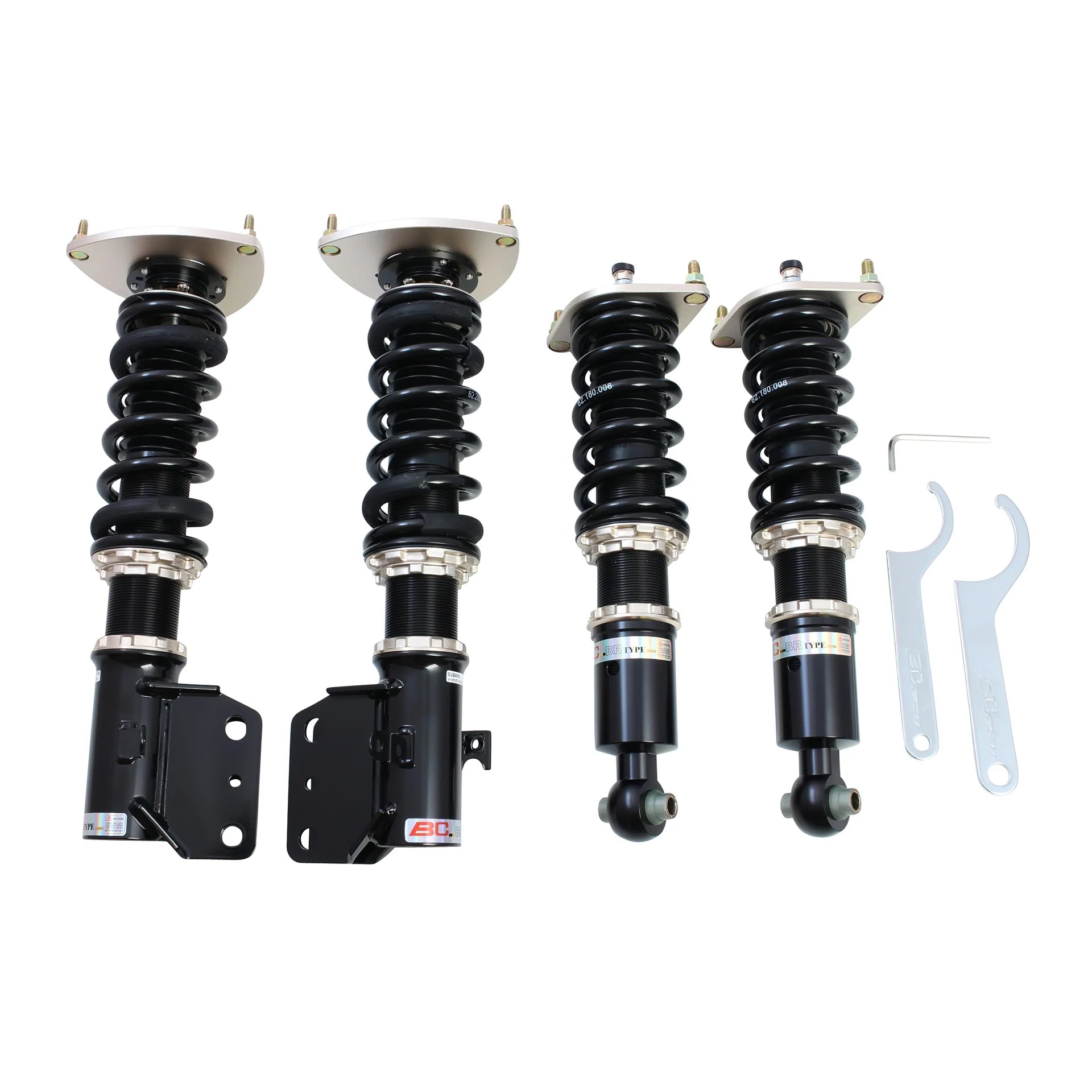 BC Racing BR Coilovers Extreme Low - 12k Front / 12k Rear - 2015-2021 Subaru WRX / STI