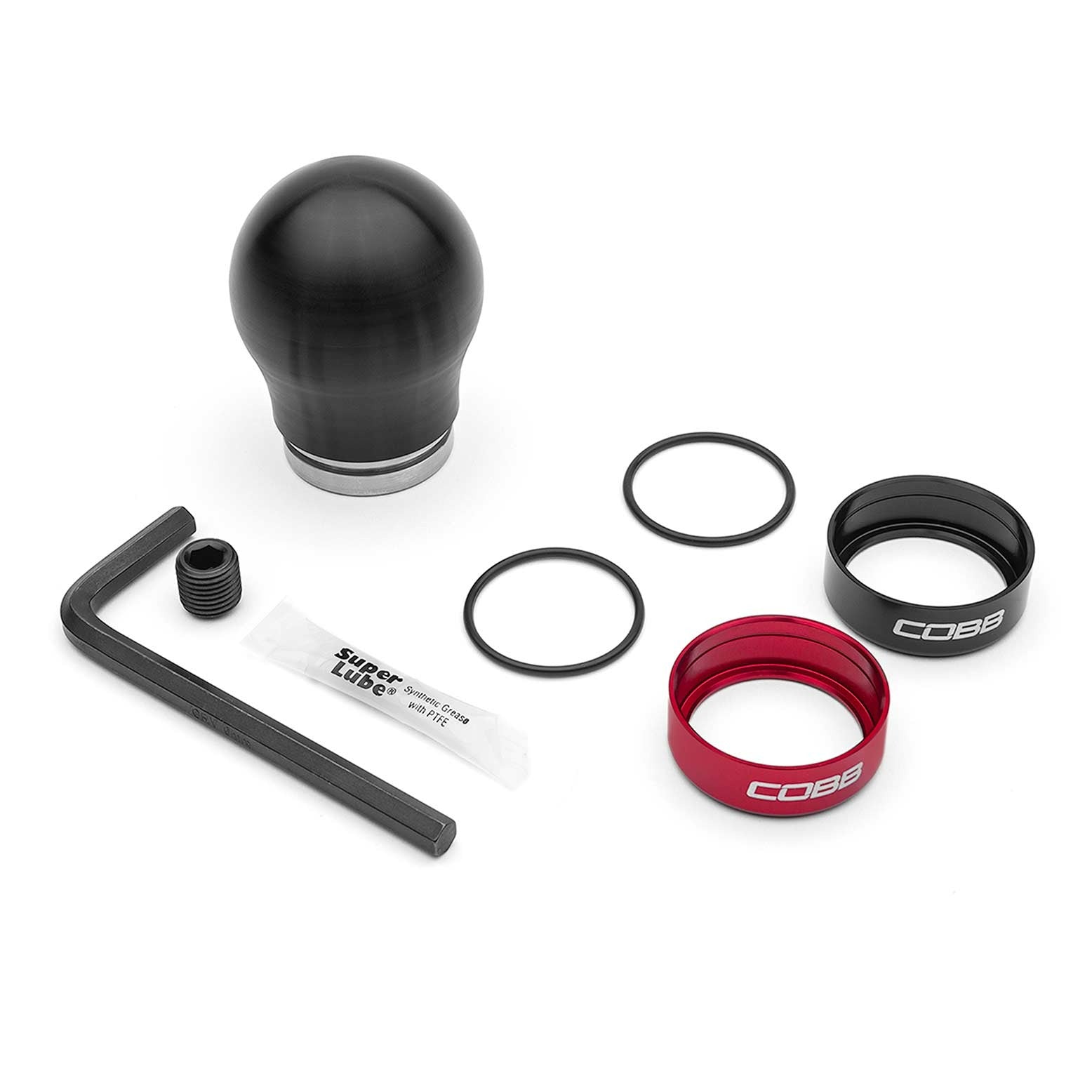 COBB Short Weighted Shift Knob - Black - 2013-2016 Scion FR-S / 2013-2024 Subaru BRZ / 2017-2024 Toyota GT-86/GR86 / 2013-2018 Ford Focus / 2014-2019 Ford Fiesta