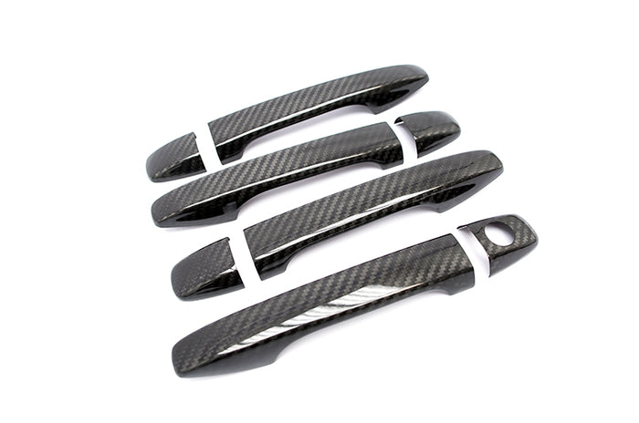 OLM S-line Dry Carbon Fiber Door Handle Covers - 2015-2021 Subaru WRX / STI / 2014 -2018 Forester