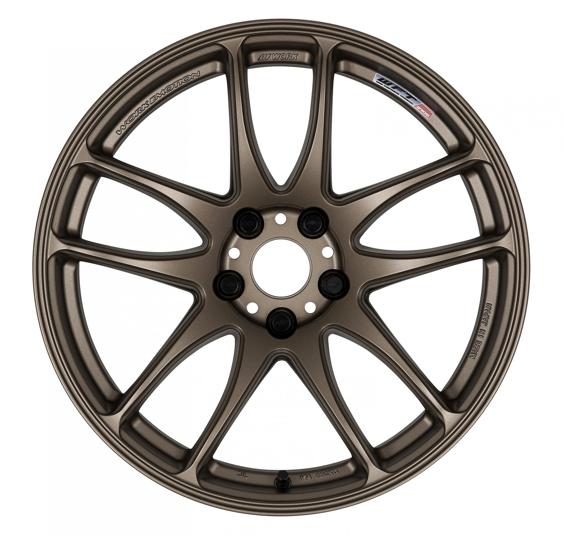 Work Wheels Emotion CR Kiwami  Matte Bronze (Deep Concave) 19x9.5 +38 5x114.3 (Single Wheel) - 2015-2023 Subaru WRX / 2015-2021 STI / 2019-2023 Forester