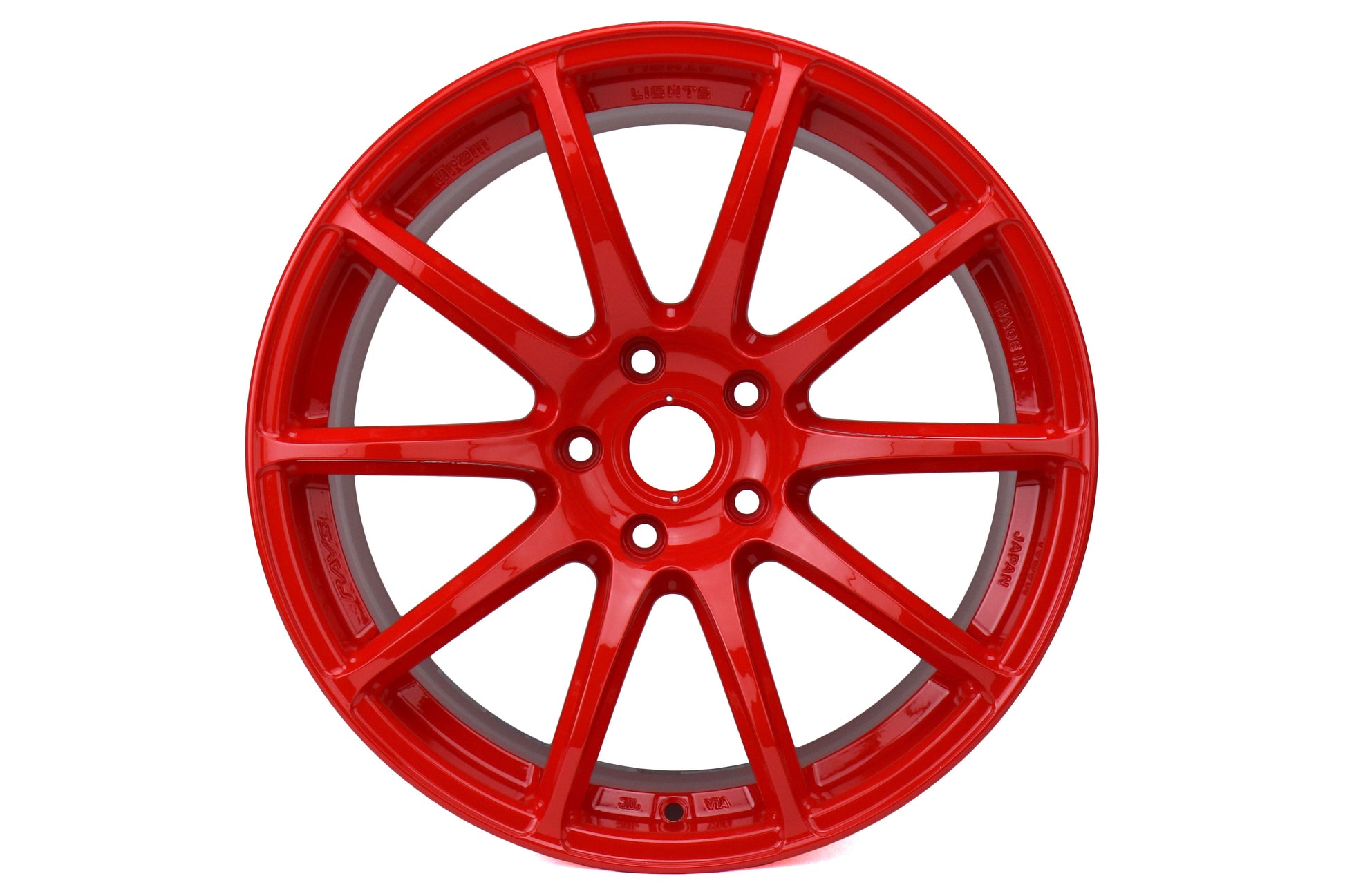 Rays Gram Lights 57Transcend Red 18x9.5 +38mm 5x114.3 (Single Wheel) - 2015-2024 Subaru WRX / 2015-2021 STI / 2019-2024 Forester