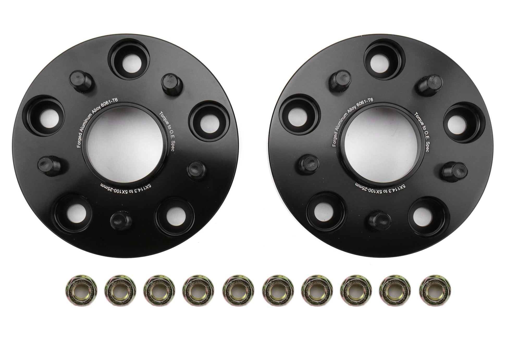 FactionFab 5x114.3 to 5x100 25mm Conversion Wheel Spacers Adaptors - 2015-2021 Subaru STI / 2015-2024 WRX / 2005-2014 Impreza