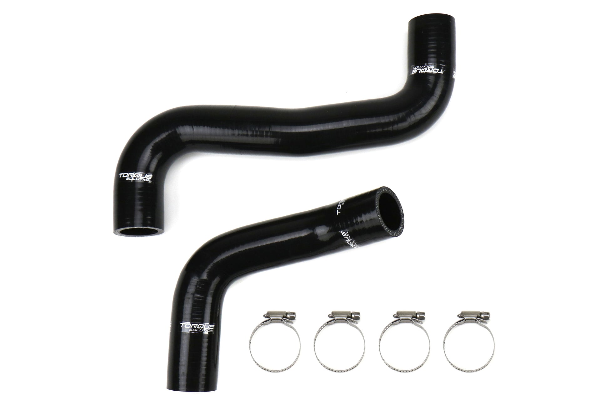 Torque Solution Silicone Radiator Hose Kit Black - Subaru Models (inc. 2008+ STI / 2008-2014 WRX)