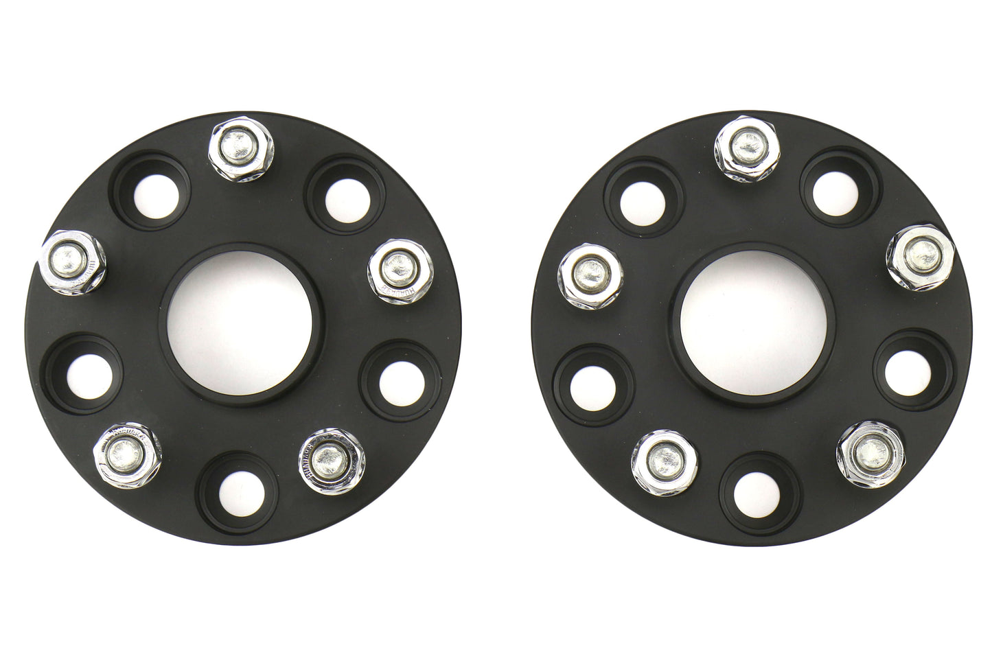 ISC Suspension Wheel Spacers 5x114.3 15mm Black Pair - Subaru STI 2005+