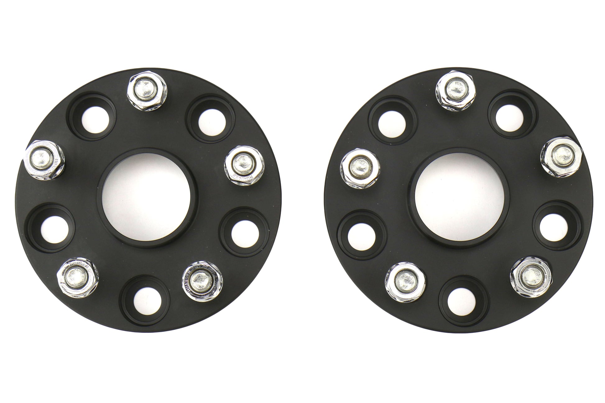 ISC Suspension Wheel Spacers 5x114.3 15mm Black Pair - Subaru STI 2005+