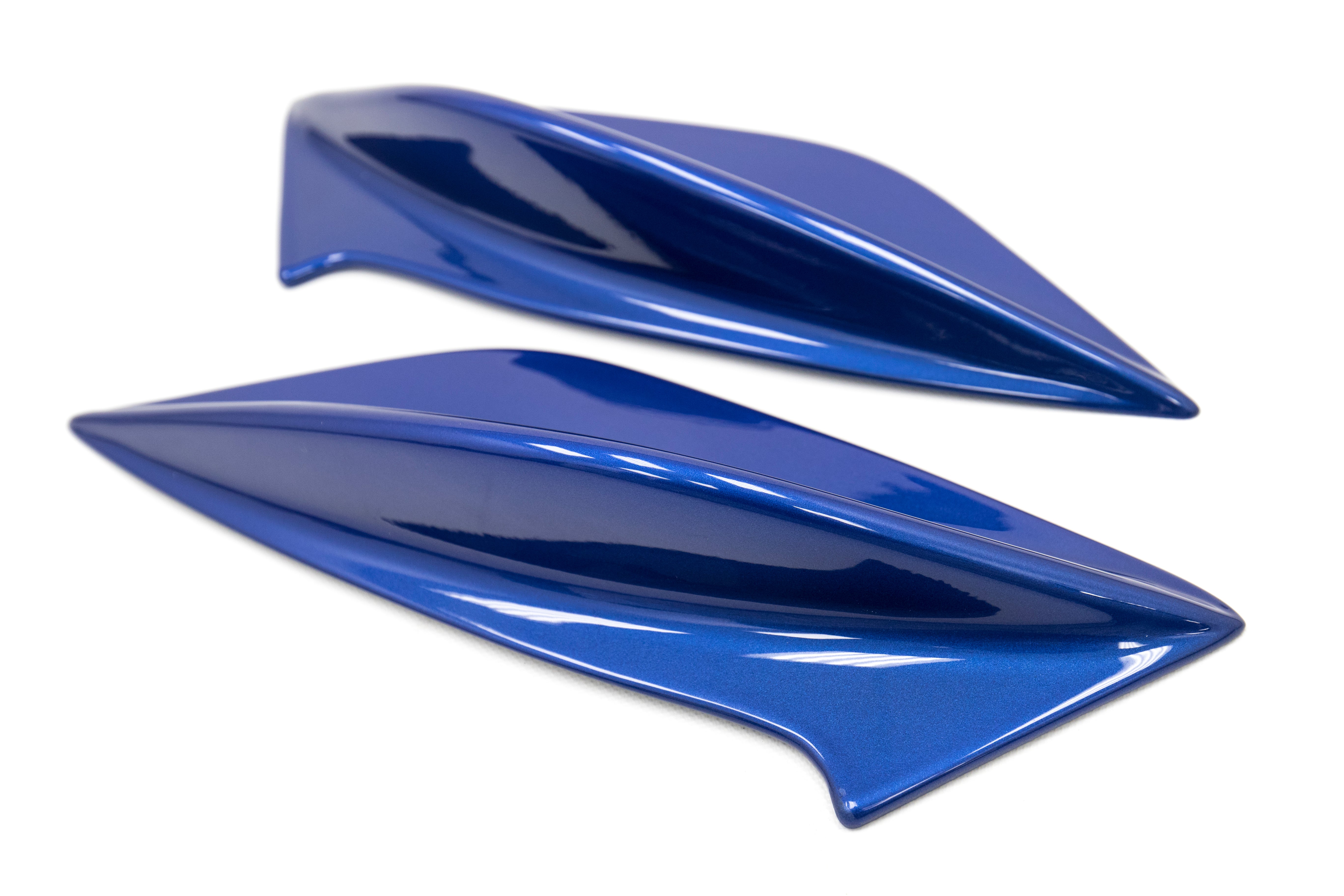 OLM STI Spoiler Side Fins - World Rally Blue (K7X) - 2015-2021 Subaru STI / WRX (With STI Wing)