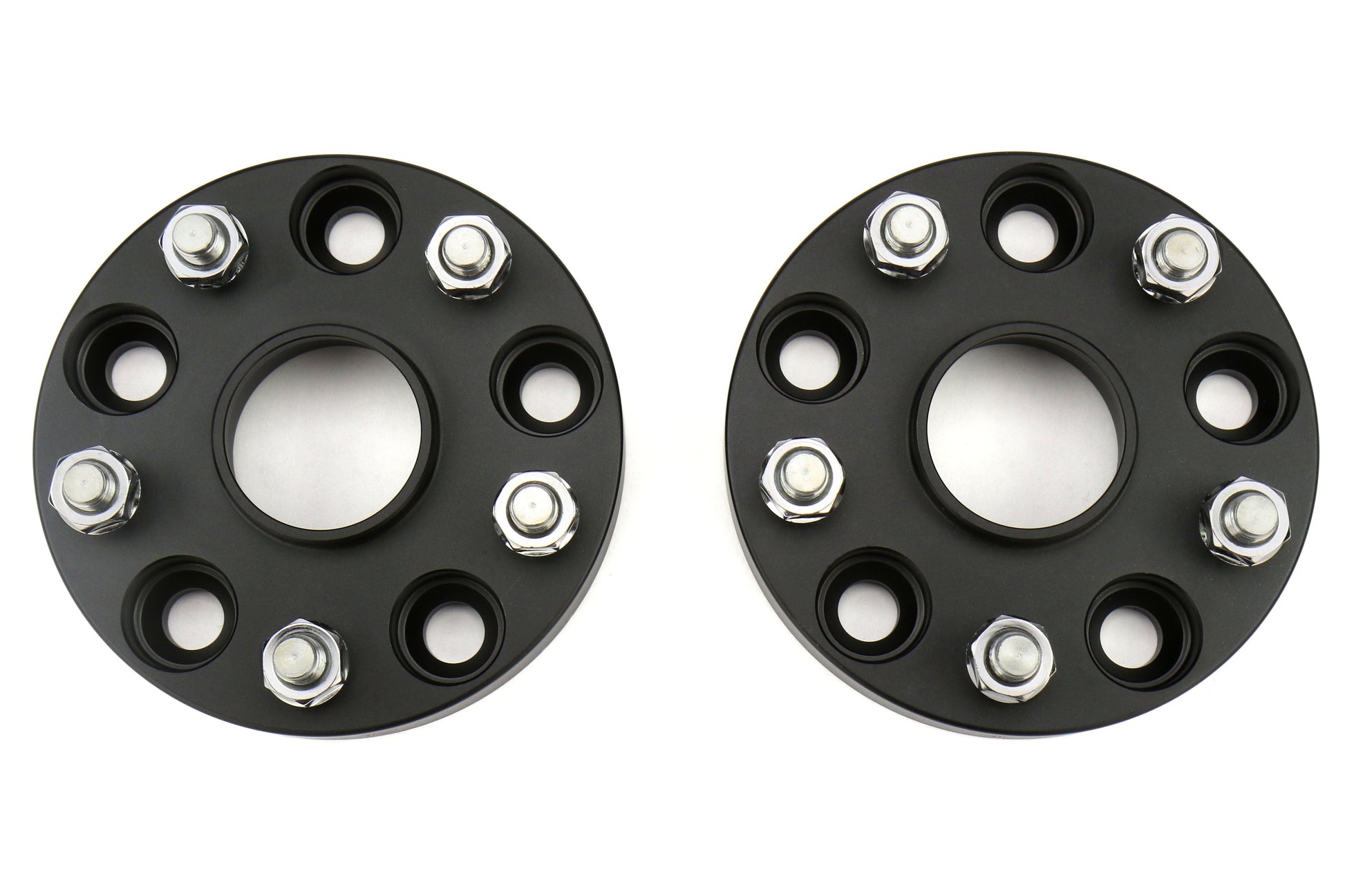 ISC Suspension Wheel Spacers 5x114.3 20mm Black Pair - Subaru STI 2005+ / WRX 2015+