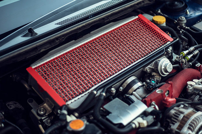 Airshields, intercooler protector, RED - 2022-2024 Subaru WRX / 2015-2021 STI / 2020-2021 Legacy / Outback