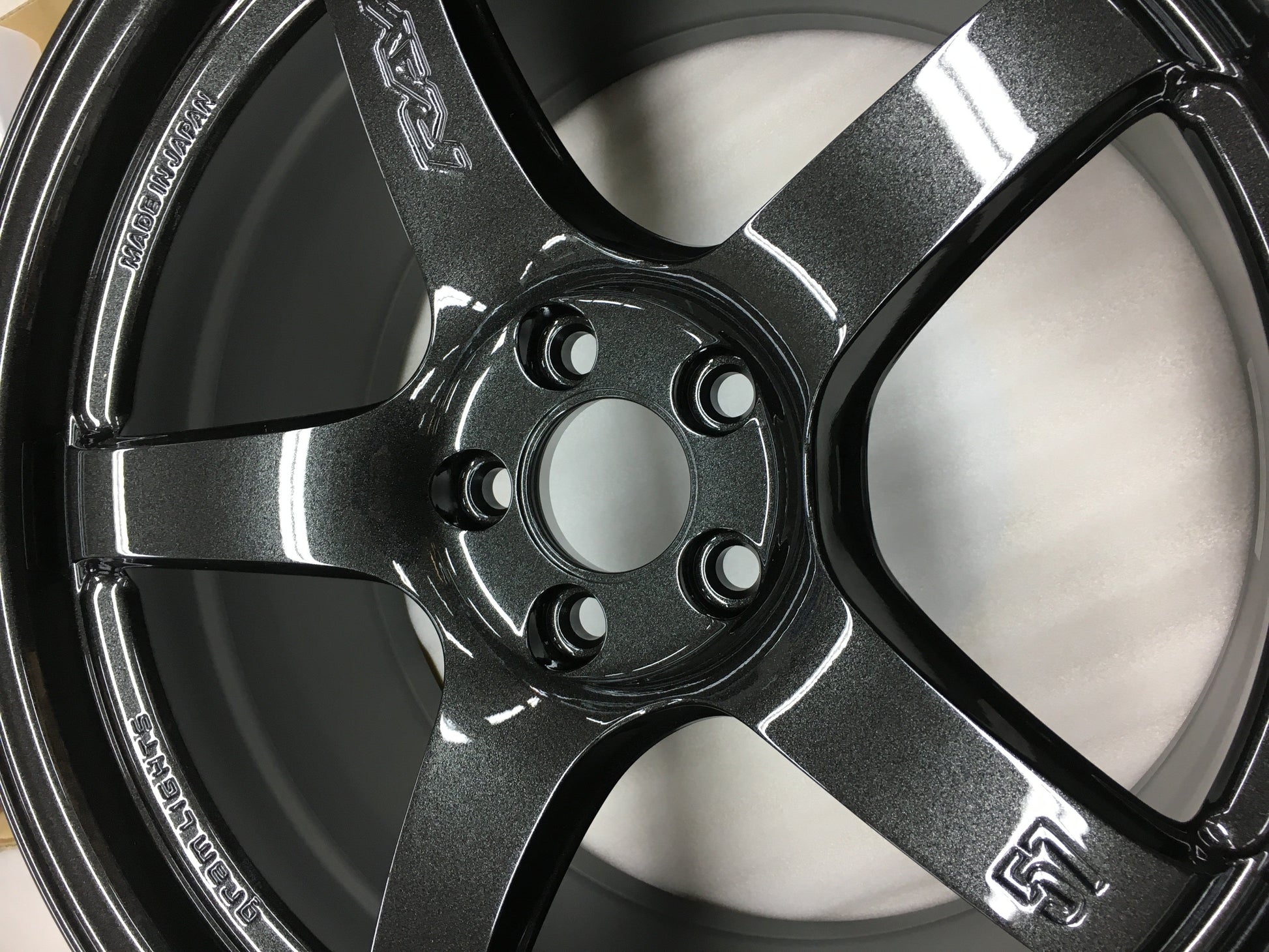 Rays Gram Lights 57CR Subispeed Exclusive Glass Black 18x9.5 +38mm 5x114.3 (Single Wheel) - 2015-2024 Subaru WRX / 2015-2021 STI / 2019-2024 Forester