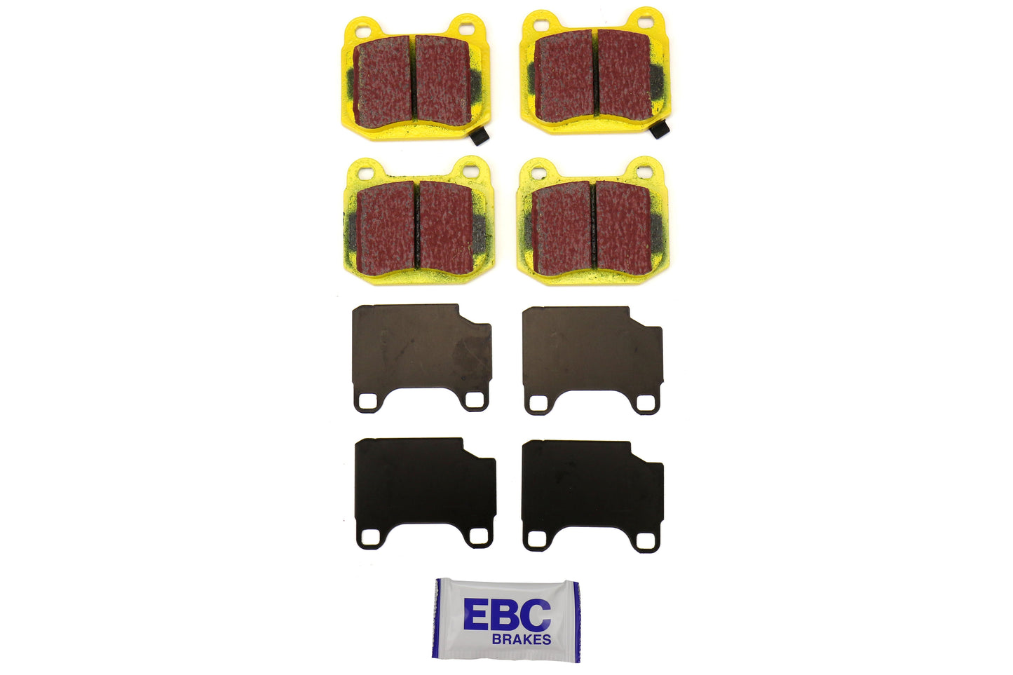 EBC Brakes Yellowstuff Street And Track Rear Brake Pads - 2004-2017 Subaru STI / Mitsubishi Evo / OEM Brembo Applications
