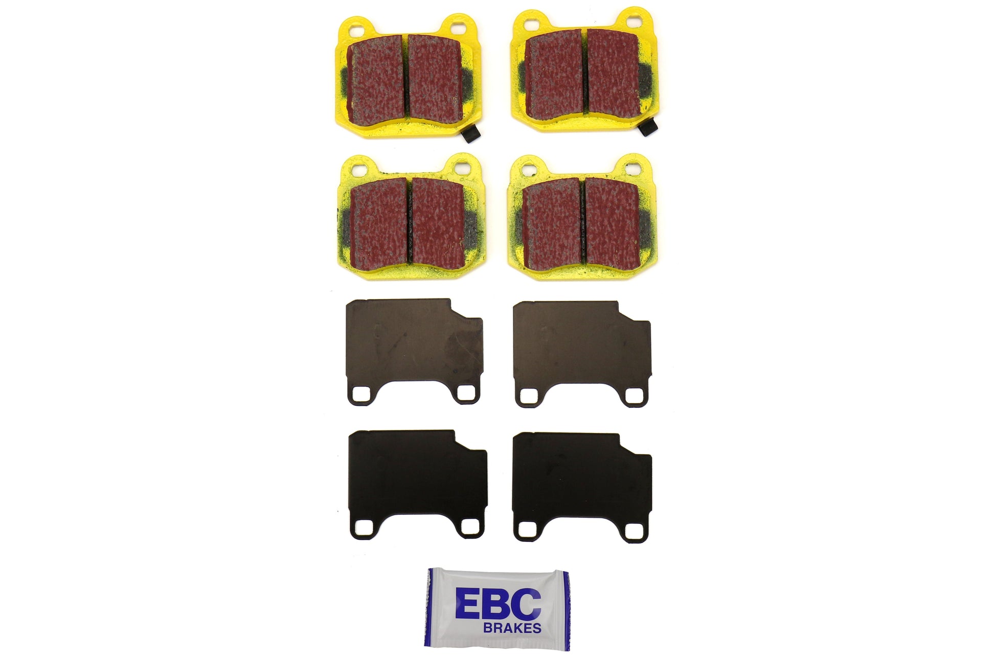 EBC Brakes Yellowstuff Street And Track Rear Brake Pads - 2004-2017 Subaru STI / Mitsubishi Evo / OEM Brembo Applications