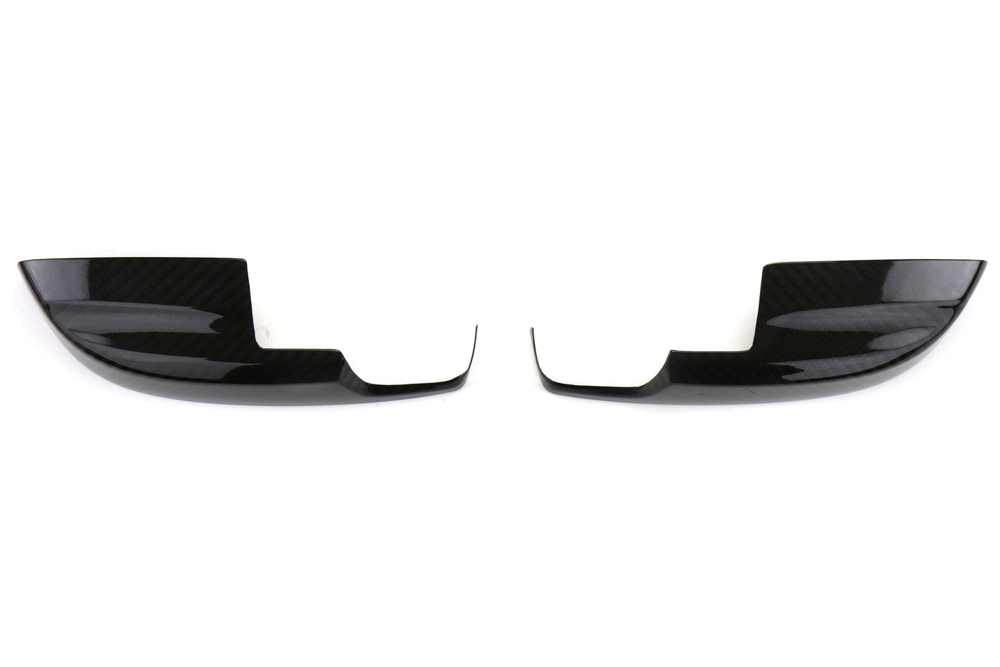 OLM S-line Dry Carbon Fiber Mirror Lower Covers - Gloss Carbon Fiber - 2015-2021 Subaru WRX / STI
