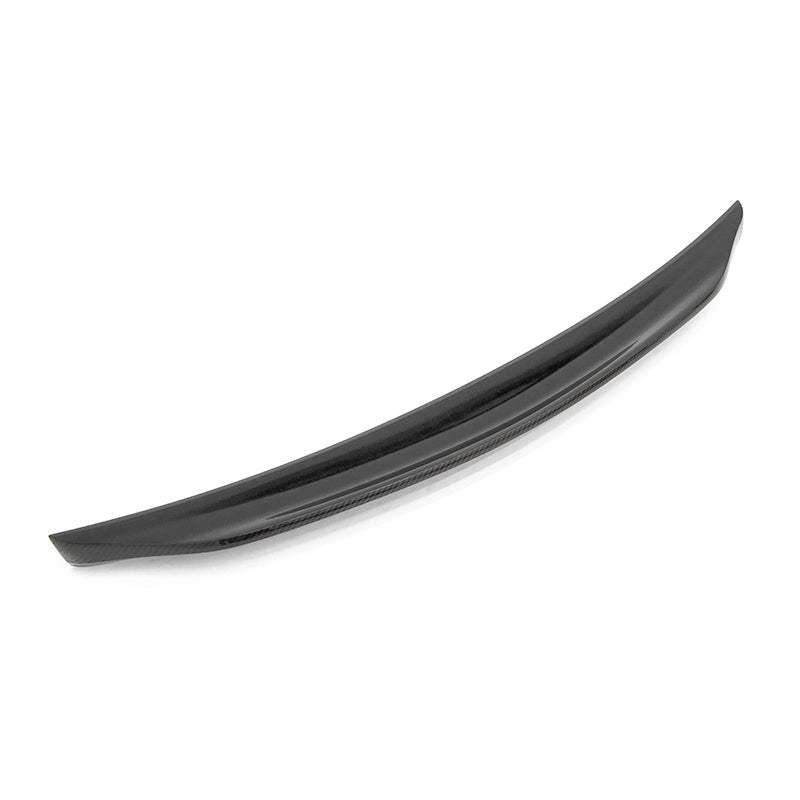 OLM Paint Matched Duckbill Spoiler w/Carbon Fiber Center Line - Pure Red (M7Y) - 2015-2021 Subaru WRX / STI