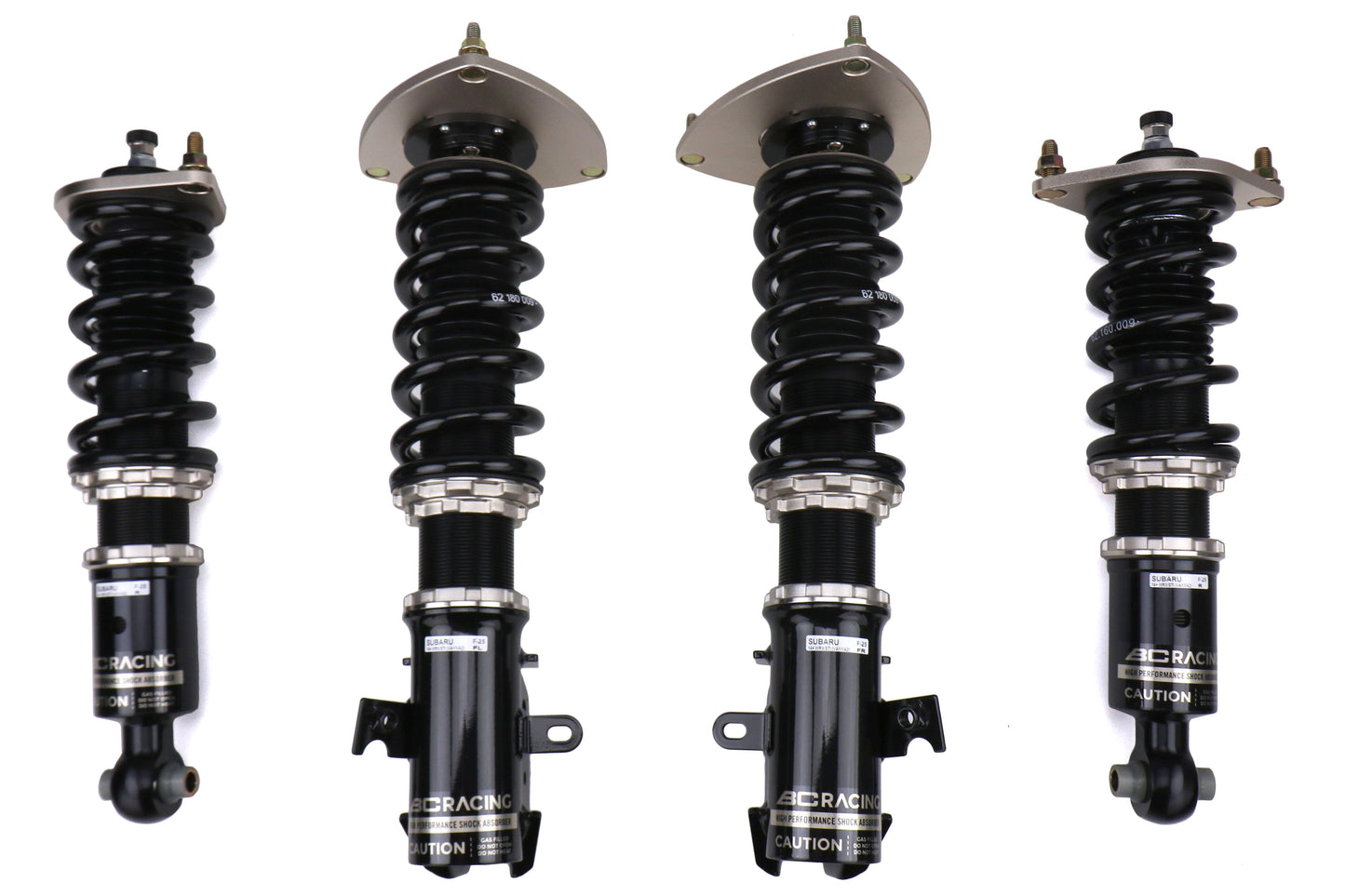 BC Racing BR Coilovers Extreme Low 9k Front / 9k Rear - 2015-2021 Subaru WRX / STI