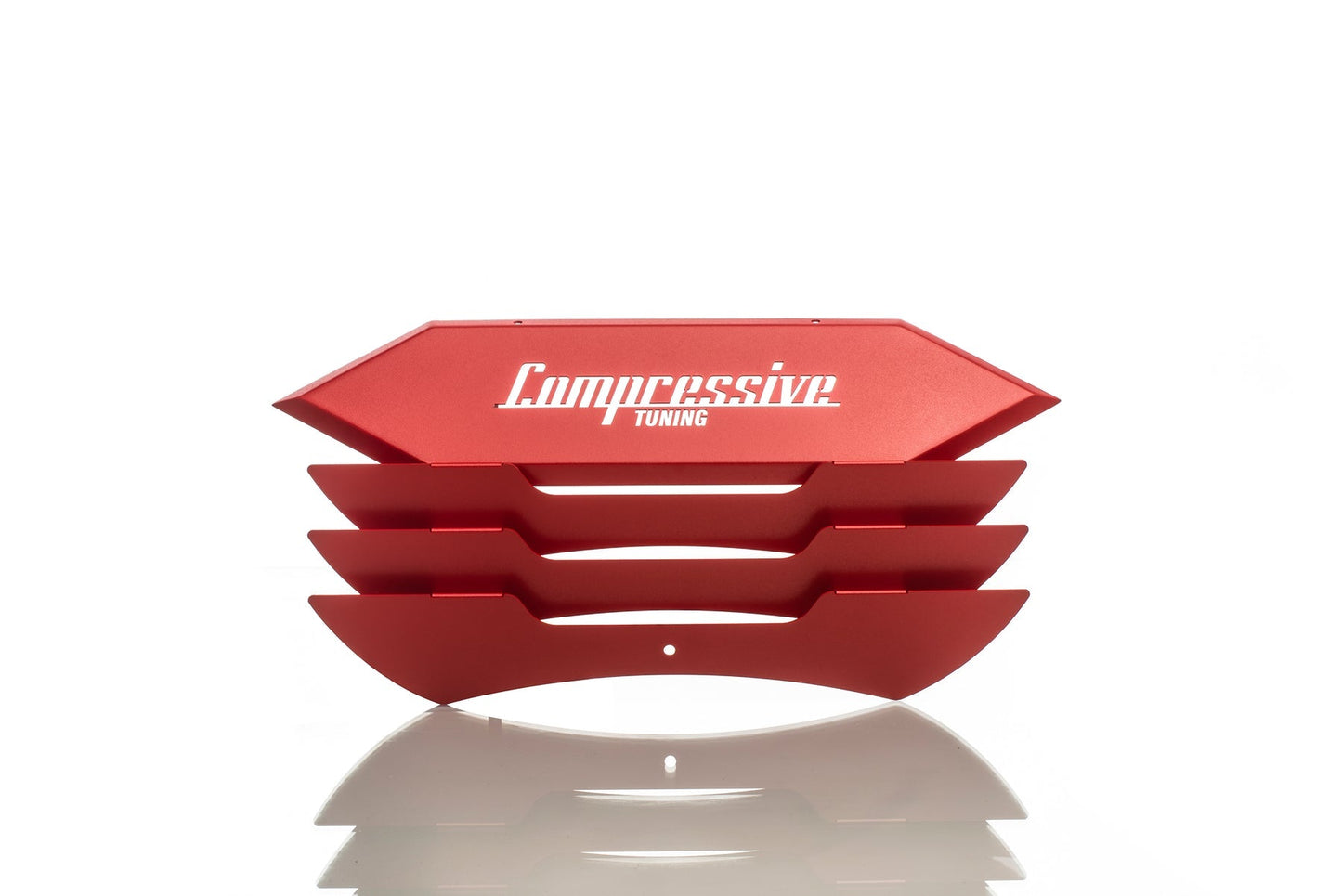 Compressive Tuning STI Louver Covers, pulley cover kit, RED - 2015-2021 Subaru STI / 2008-2014 Impreza