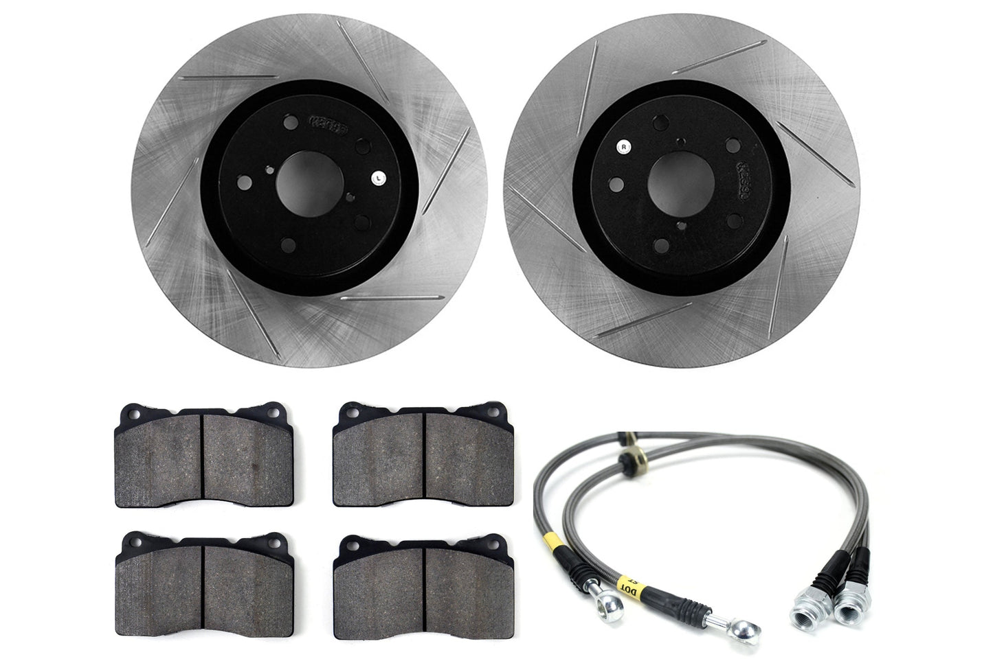 Stoptech Sport Kit Slotted Front - 2008-2014 Subaru STI