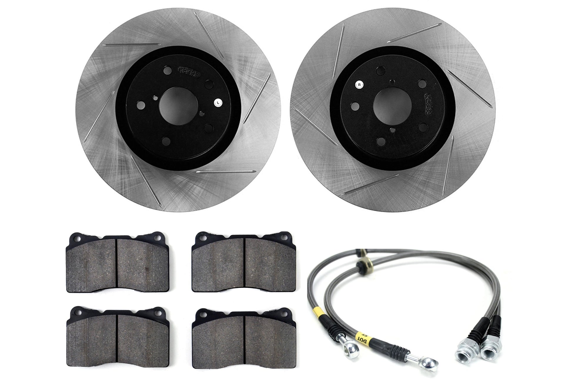 Stoptech Sport Kit Slotted Front - 2008-2014 Subaru STI