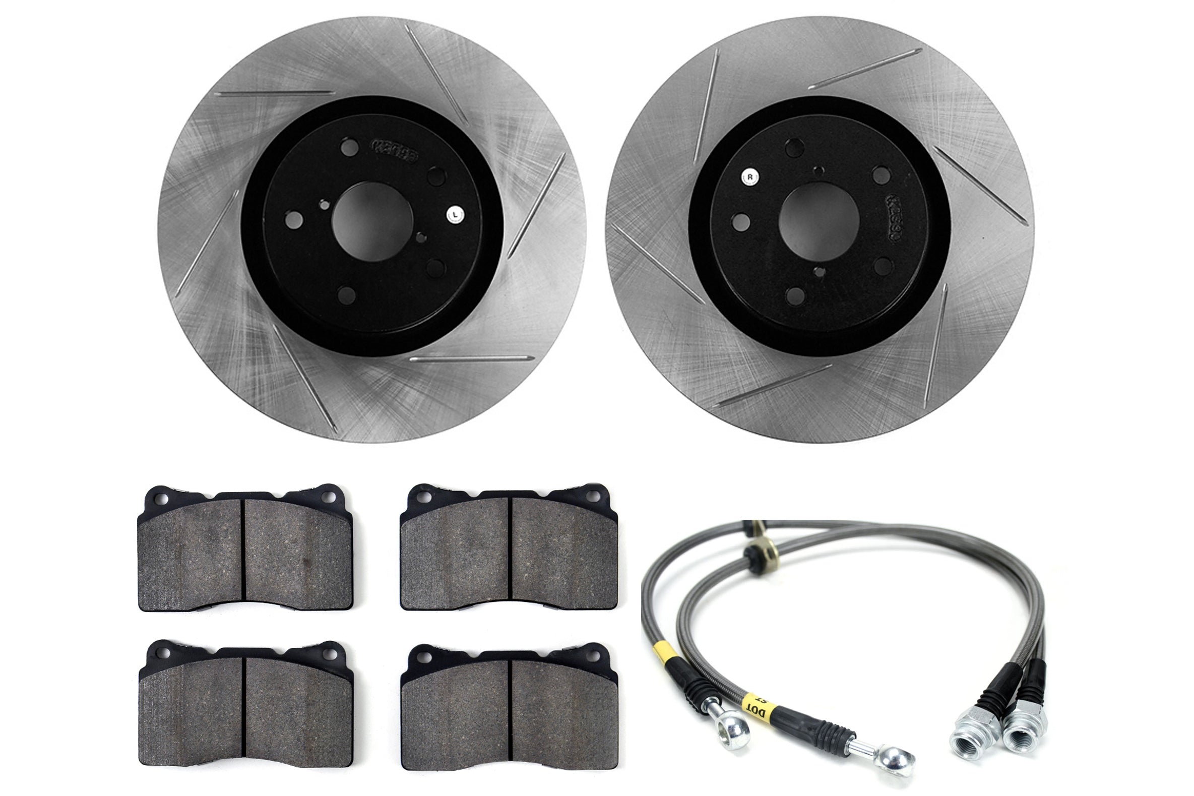 Stoptech Sport Kit Slotted Front - 2008-2014 Subaru STI