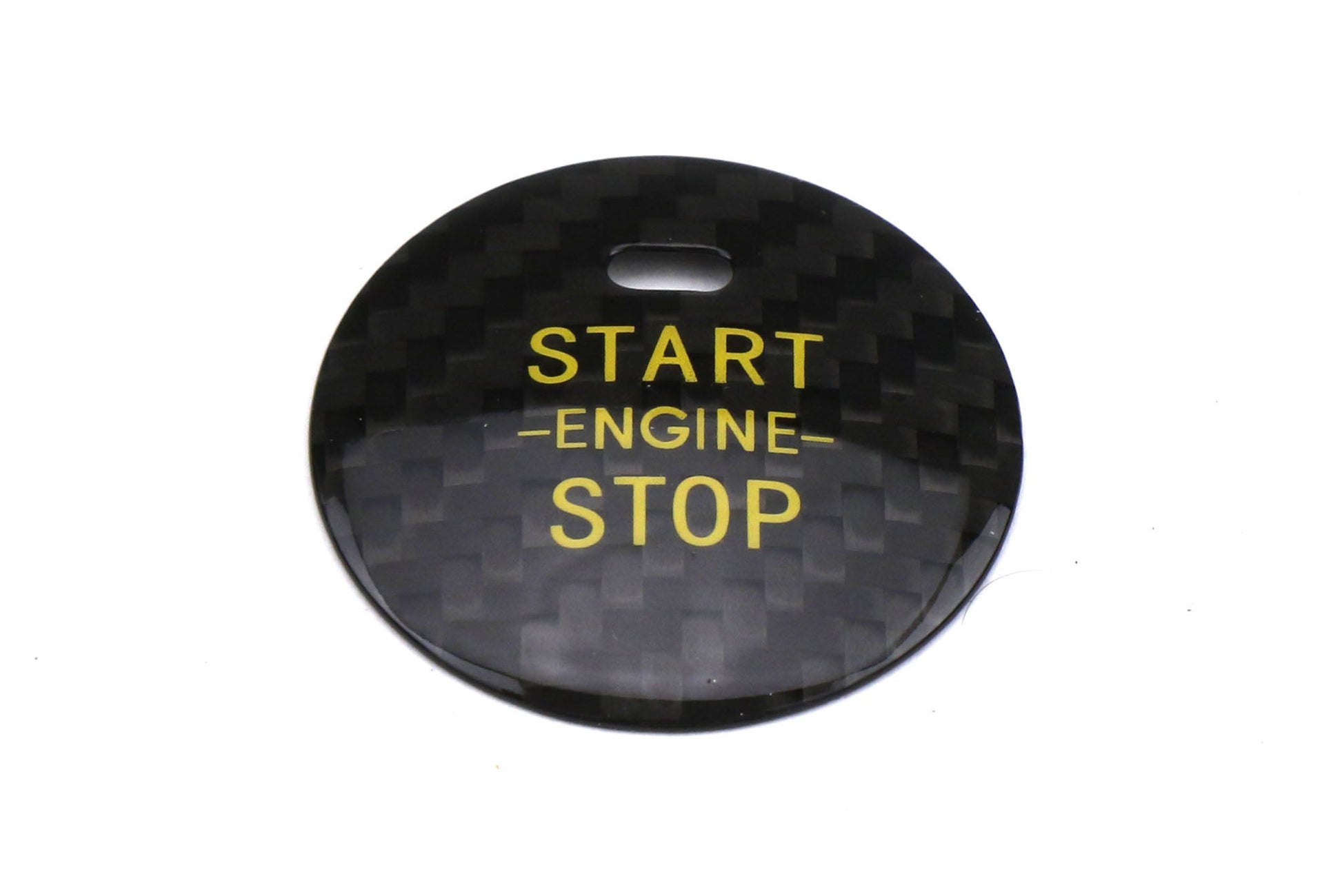 OLM LE Carbon Fiber Push to Start Cover - Black - Subaru Models (Inc. 2015-2021 Subaru WRX / STI)