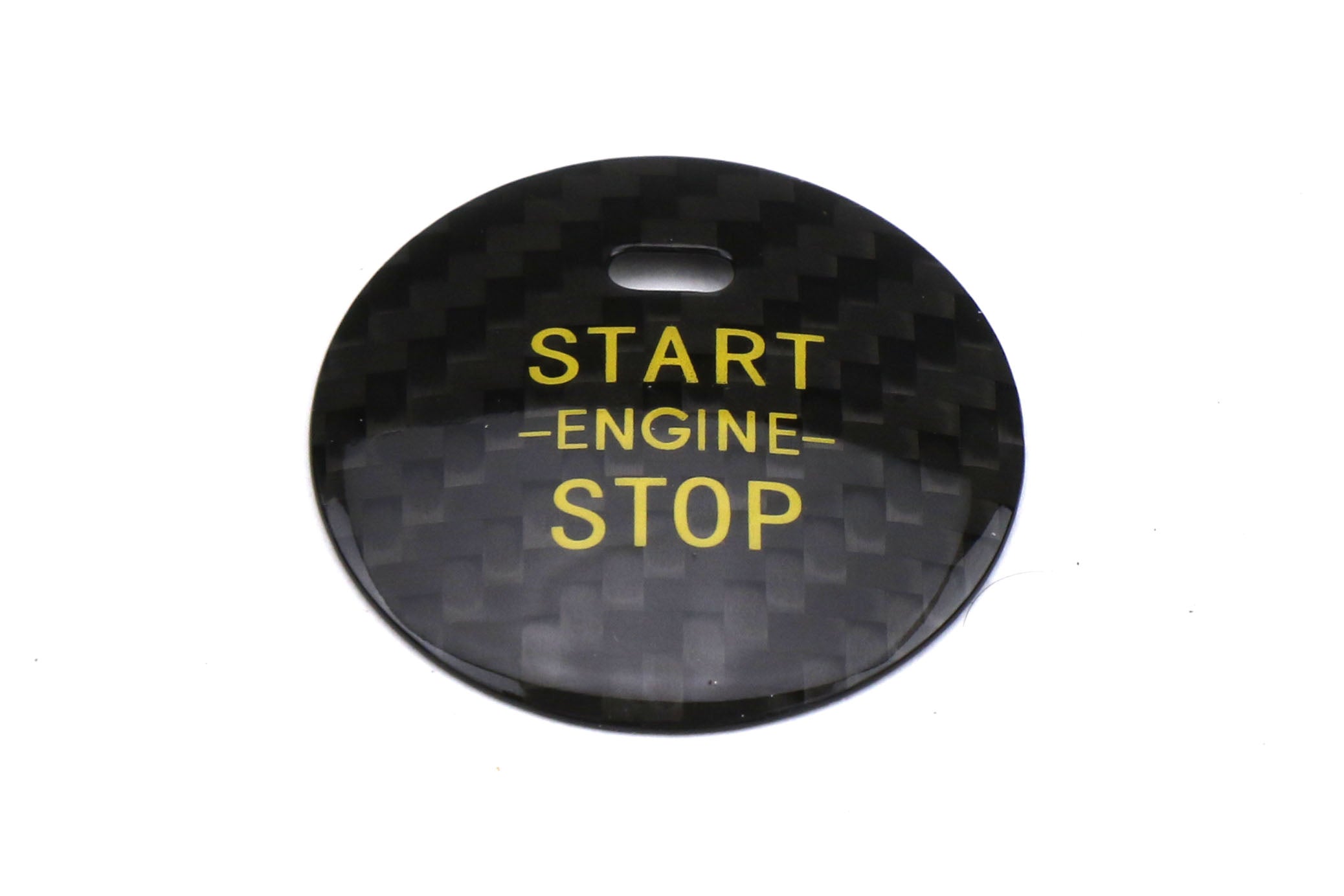 OLM LE Carbon Fiber Push to Start Cover - Black - Subaru Models (Inc. 2015-2021 Subaru WRX / STI)