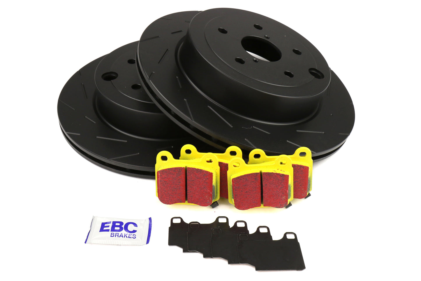 EBC Brakes S9 Rear Brake Kit Yellowstuff Pads and USR Rotors - 2008-2018 Subaru STI