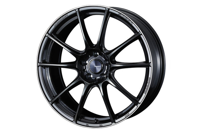 WedsSport SA25R Metallic Black 19x8.5 +45 5x114.3 (Single Wheel) - 2015-2023 Subaru WRX / 2015-2021 STI / 2019-2023 Forester