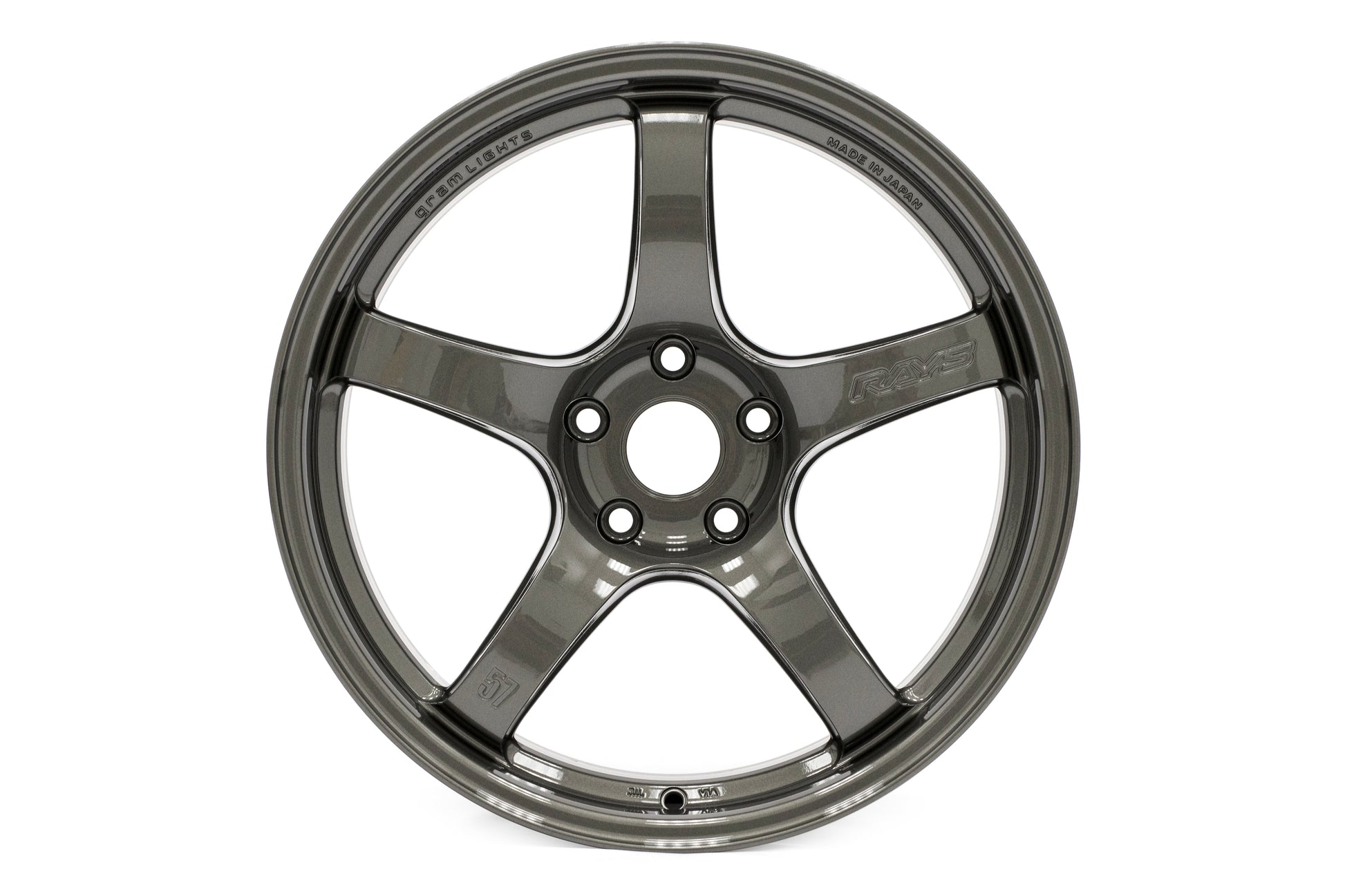 Rays Gram Lights 57CR HS Gunmetallic 18x9.5 +38mm 5x100 (Single Wheel) - 2013-2024 Subaru BRZ / Scion FR-S / Toyota GR86 / 2014-2018 Subaru Forester