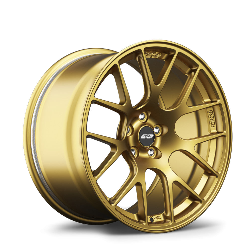 Apex Race Parts EC-7R Forged Satin Gold 18x9.5 +40 5x100 (Single Wheel) - 2013-2024 Subaru BRZ / Scion FR-S / Toyota GR86 / 2014-2018 Subaru Forester