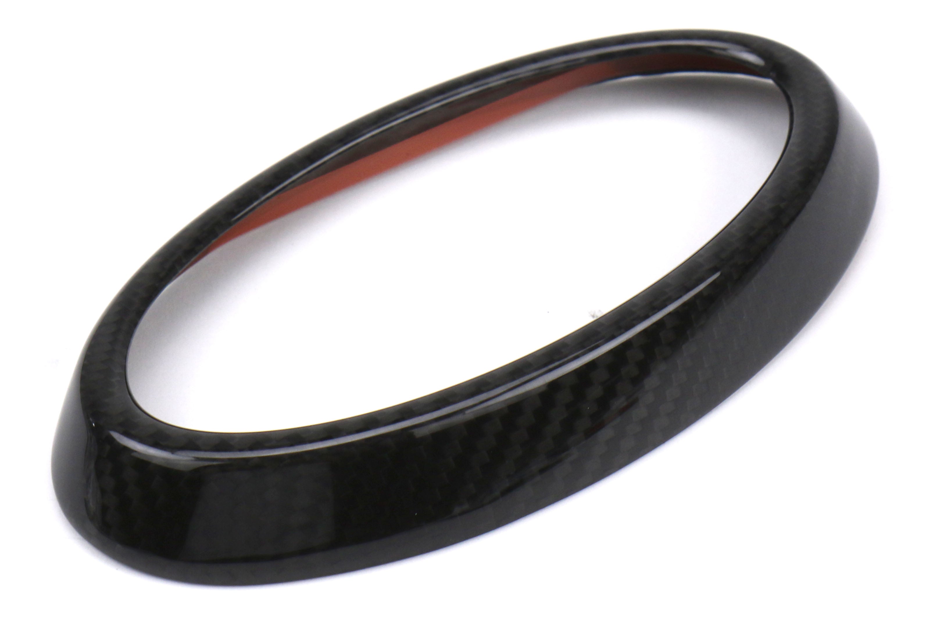 OLM LE Dry Carbon Fiber Front Emblem Frame Overlay - 2015-2017 Subaru WRX / STI