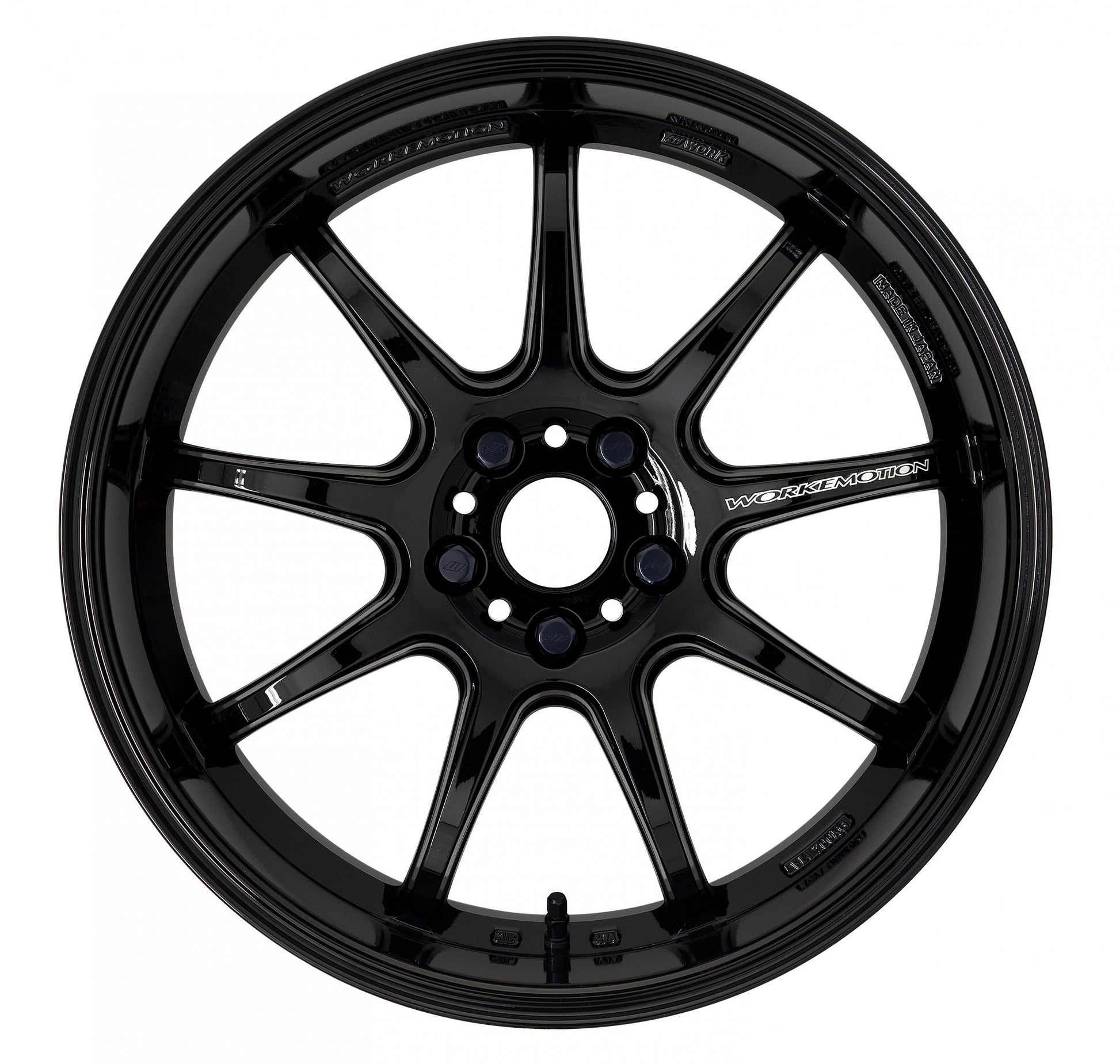 Work Wheels Emotion D9R  Gloss Black (65mm Rim Depth) 18x9.5 +38 5x114.3 (Sold As Pair) - 2015-2024 Subaru WRX / 2015-2021 STI / 2019-2024 Forester