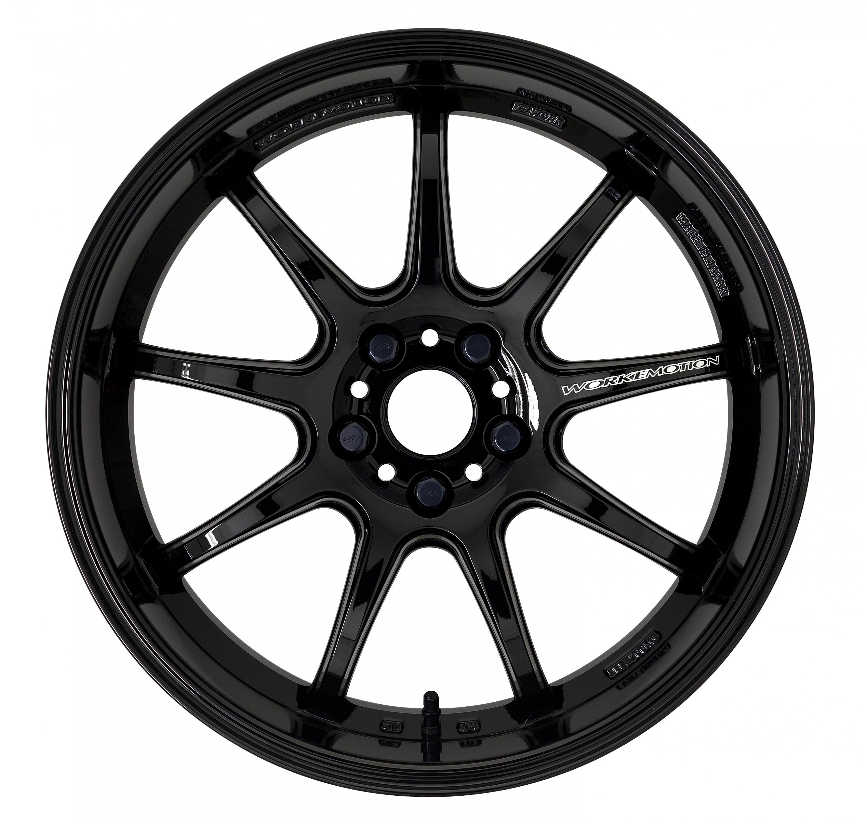 Work Wheels Emotion D9R  Gloss Black (65mm Rim Depth) 18x9.5 +38 5x114.3 (Sold As Pair) - 2015-2024 Subaru WRX / 2015-2021 STI / 2019-2024 Forester