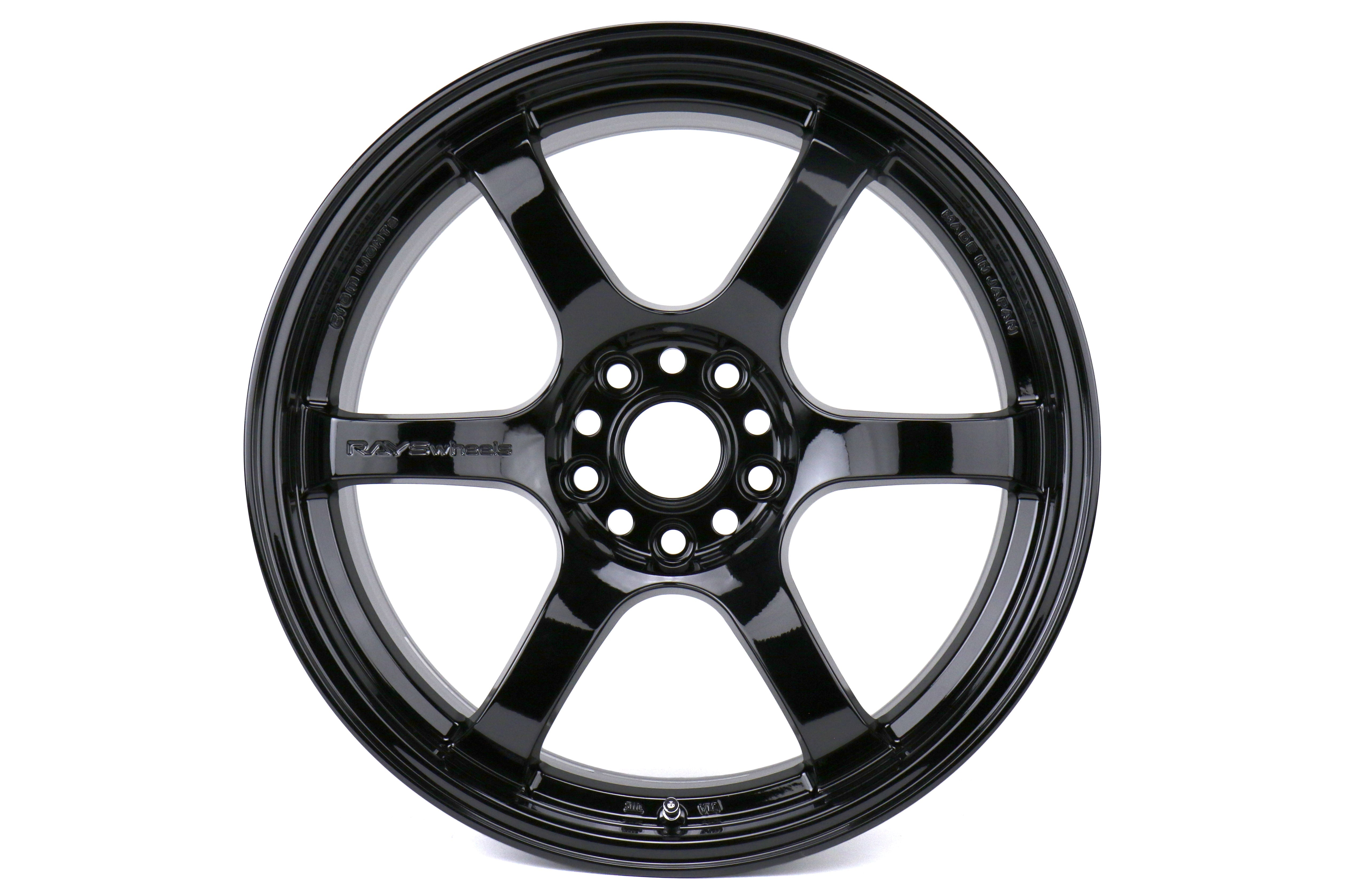 Rays Gram Lights 57DR Glossy Black 18X9.5 +38mm 5x114.3 (Single Wheel)  - 2015-2024 Subaru WRX / 2015-2021 STI / 2019-2024 Forester