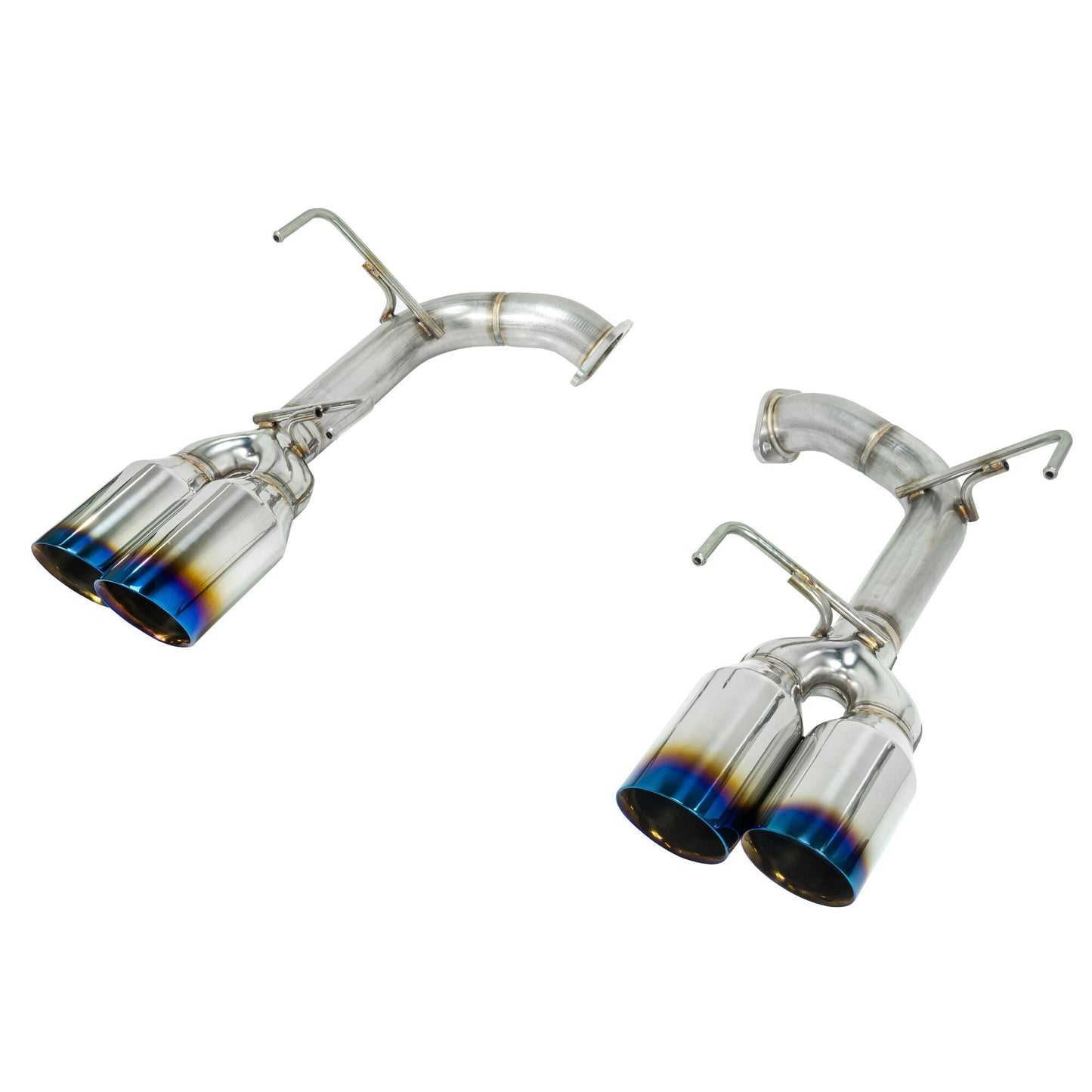 Remark Axle Back Exhaust w/ 4 Inch Double Wall Burnt Tips - 2015-2020 Subaru WRX / STI