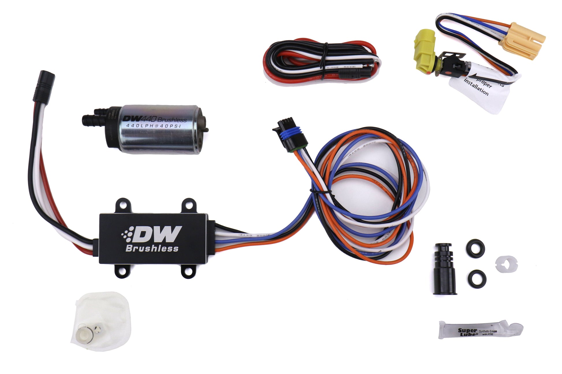 DeatschWerks 440lph In Tank Brushless Fuel Pump w/ Single/Dual Speed Controller w/ 9-0910 install kit  - Subaru Models (inc. 2008-2014 WRX / 2008-2021 STI)