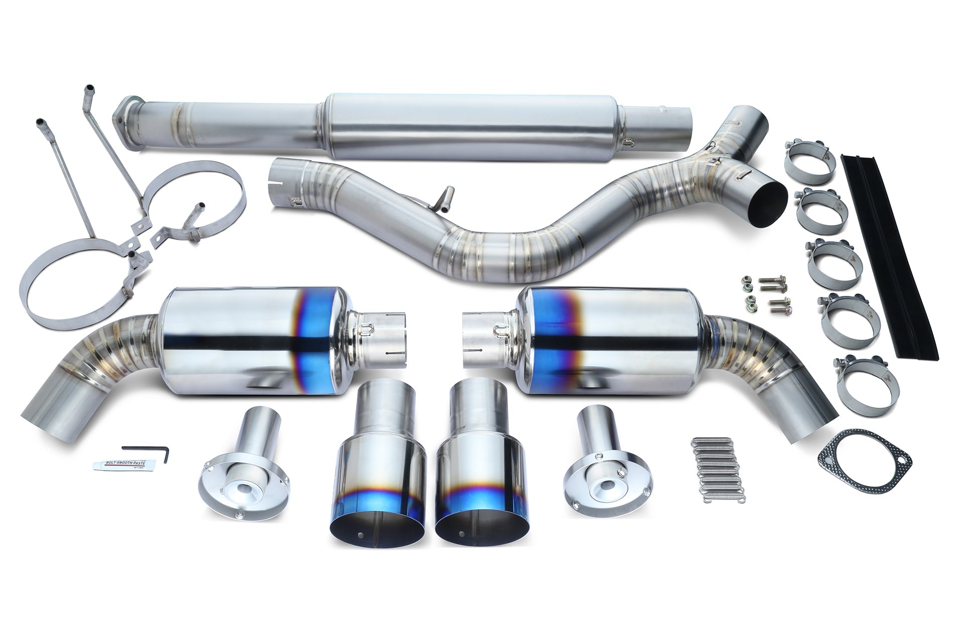 Tomei V2 Expreme Ti Dual Exit Full Titanium Catback Exhaust - 2013-2016 Scion FR-S / 2013-2024 Subaru BRZ / 2017-2020 Toyota 86 / 2022-2024 GR86
