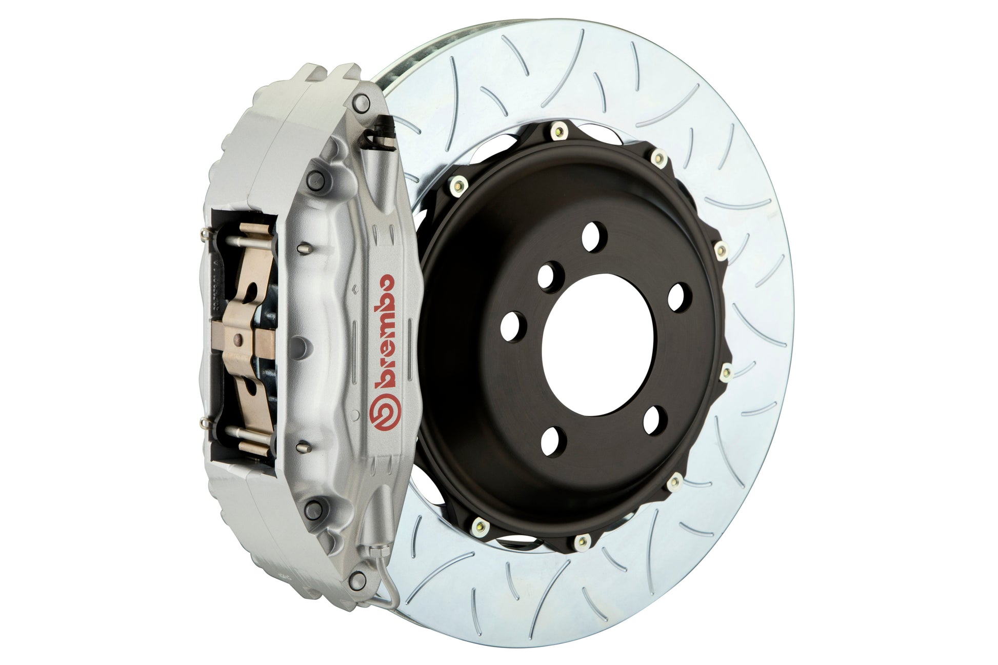 Brembo GT Systems 4 Piston Front Silver Big Brake Kit Type 3 Slotted Rotors - 2005-2017 Subaru STI