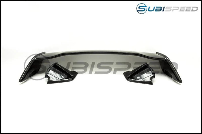 OLM STI Style Paint Matched Spoiler (D4S Raven Crystal Black Silica) - 2015-2021 Subaru WRX / STI