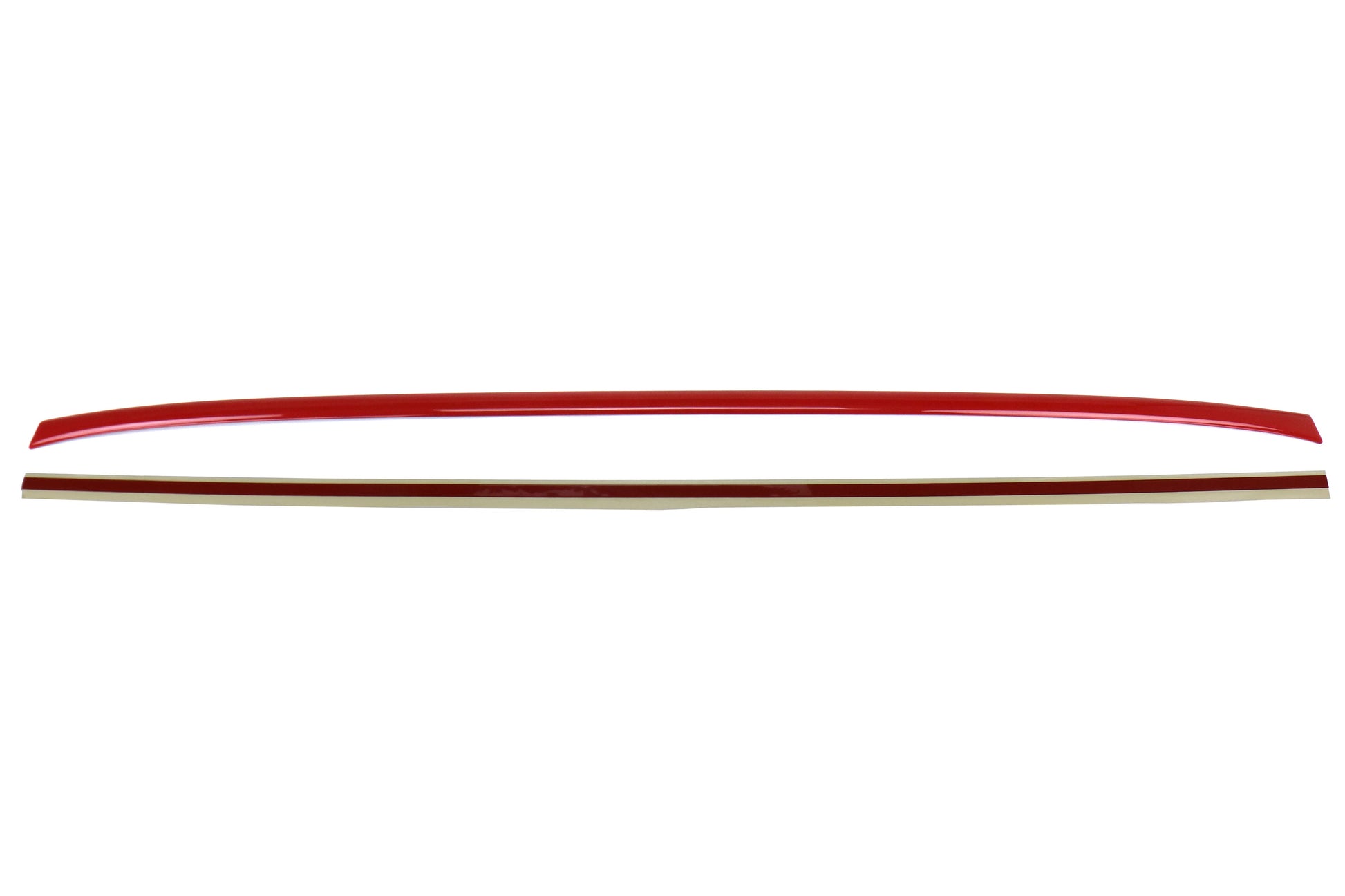 OLM Paint Matched Trunk Hole Delete for OEM Short Spoiler - Pure Red (M7Y) - 2015-2021 Subaru WRX / STI