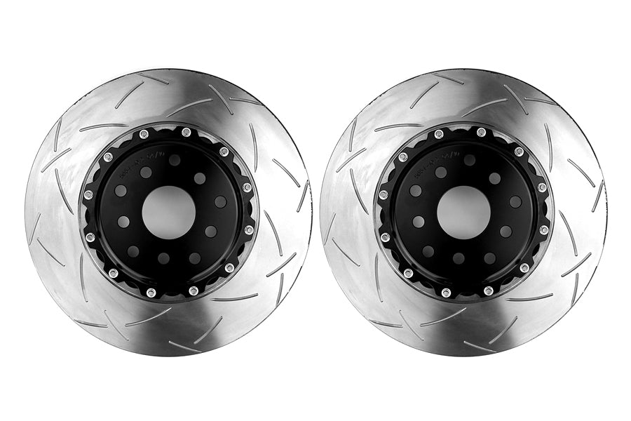 DBA 5000 Series T-Slot Slotted Rotor Pair Front - 2004-2017 Subaru STI