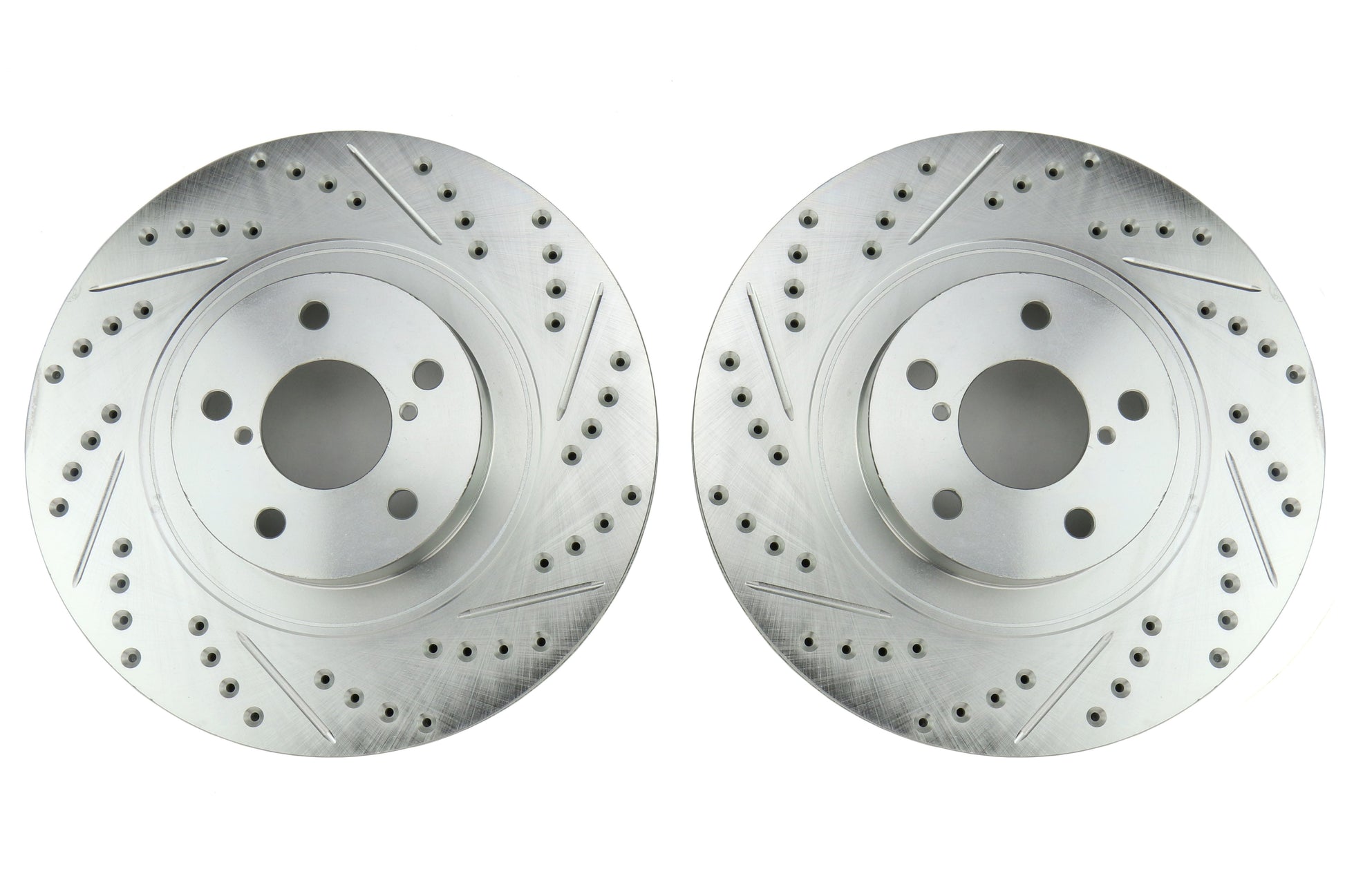 Stoptech C-Tek Sport Drilled and Slotted Front Rotor Pair - 2004 Subaru STI