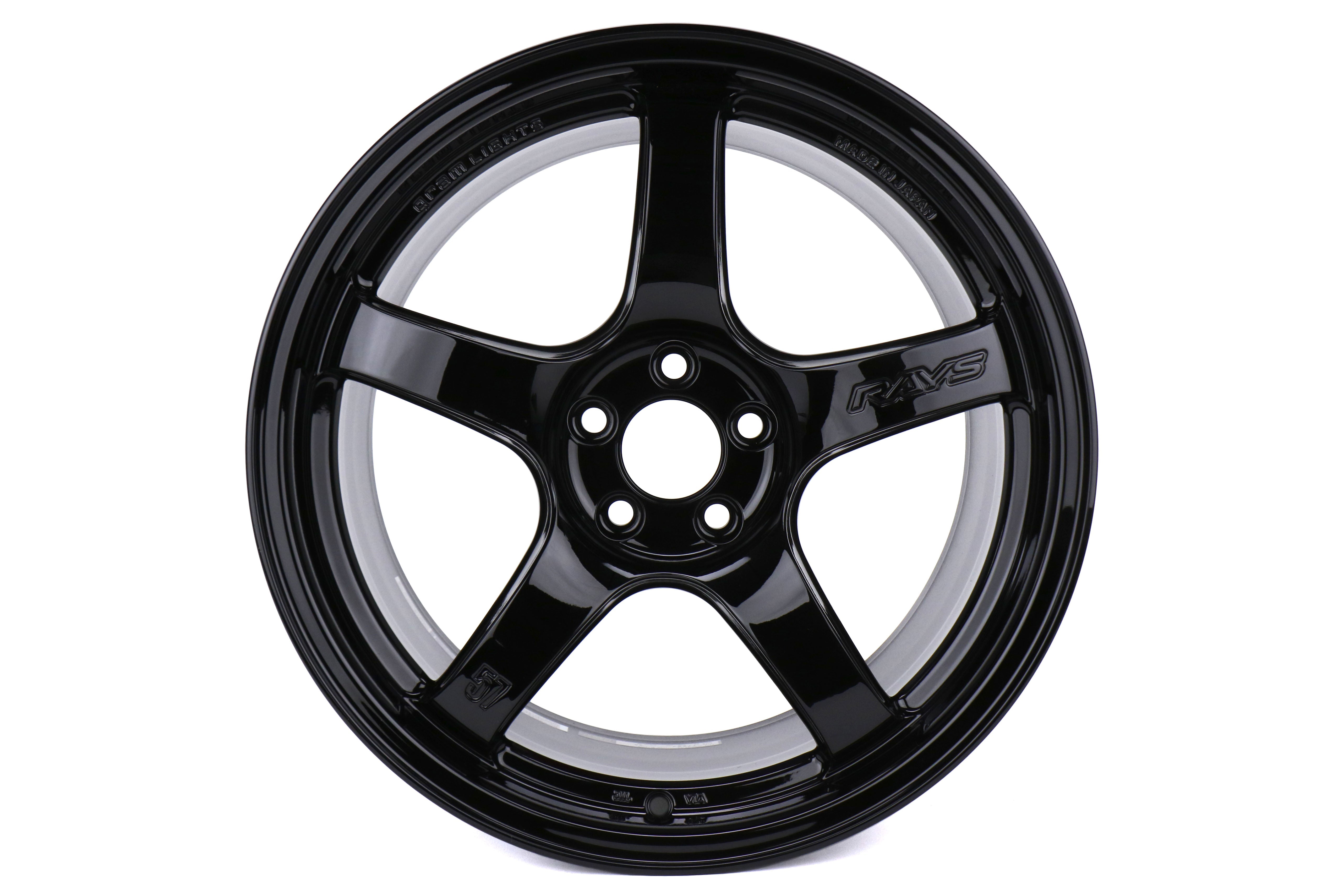 Rays Gram Lights 57CR Glass Black 17x9 +38mm 5x100 (Sold As Pair) - 2013-2024 Subaru BRZ / Scion FR-S / Toyota GR86 / 2014-2018 Subaru Forester