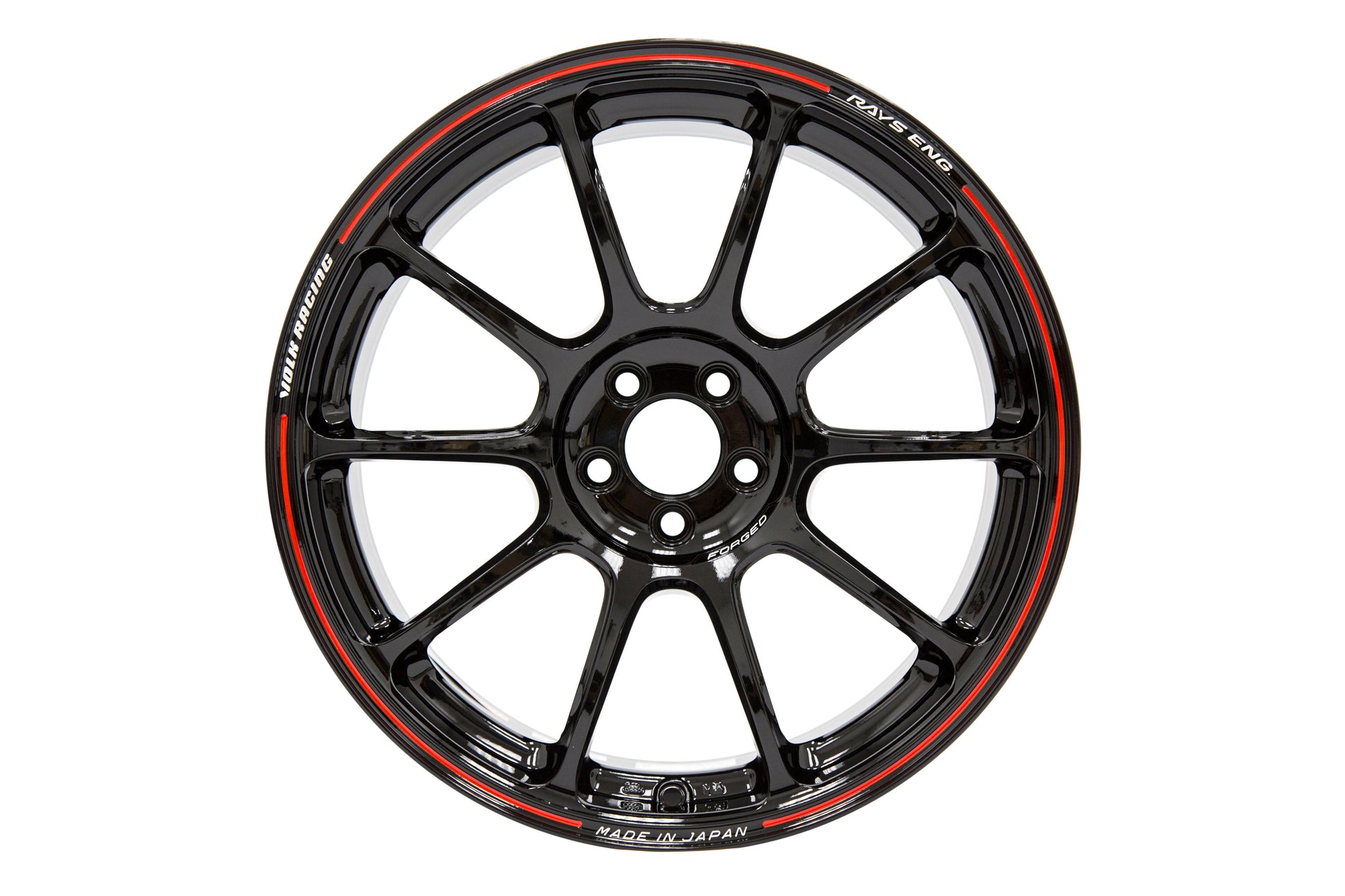 Volk Time Attack ZE40 Black/Red 18x9.5 +42 5x100 (Single Wheel) - 2013-2023 Subaru BRZ / Scion FR-S / Toyota GR86 / 2014-2018 Subaru Forester