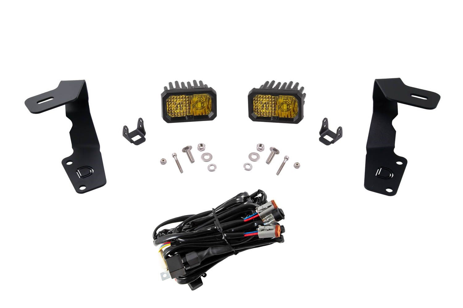 Diode Dynamics Stage Series 2 Inch Ditch Light Kit Sport Yellow Combo - 2015-2021 Subaru WRX / STI | DD6617