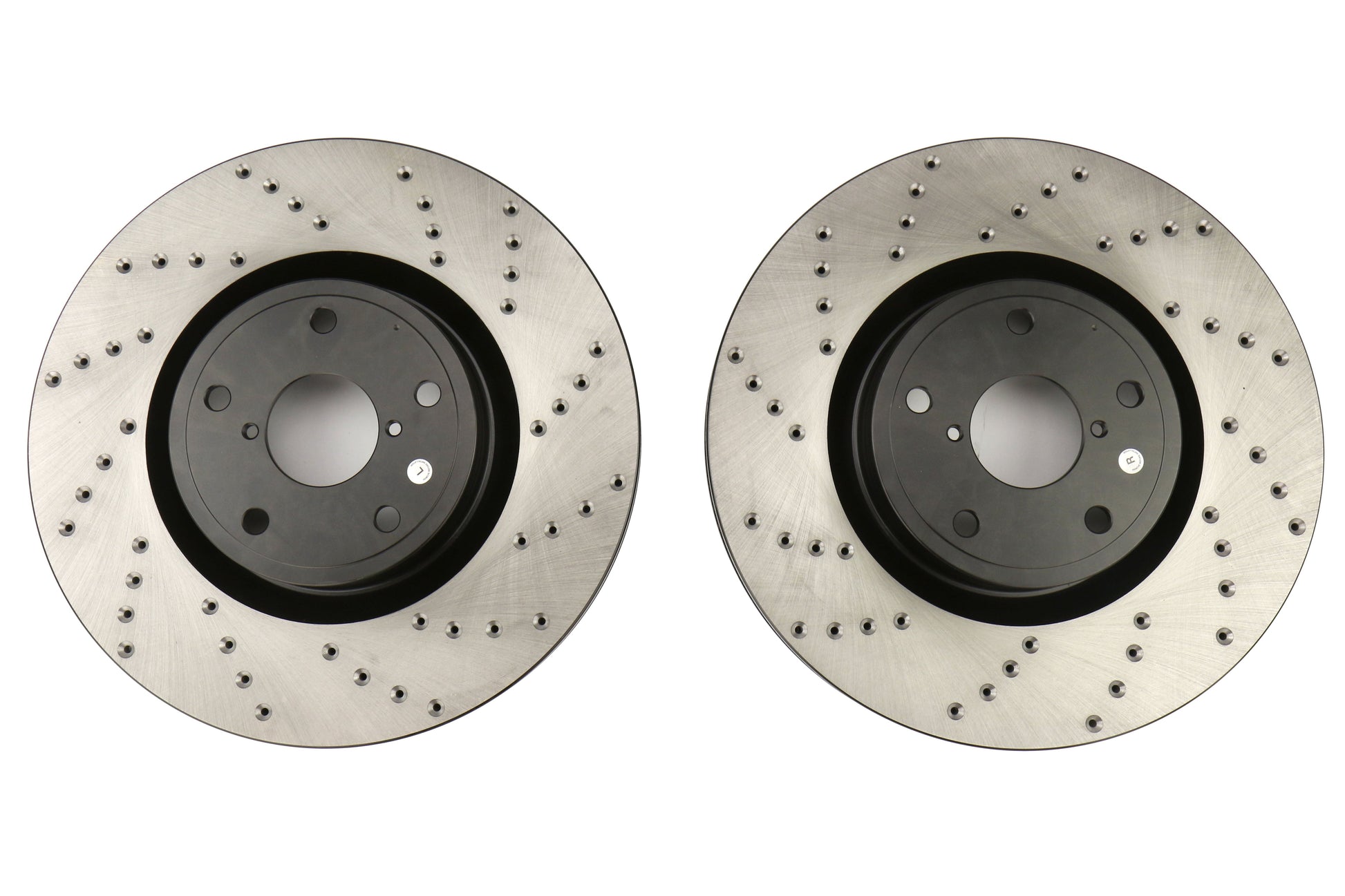 Stoptech Drilled Rotor Pair Front - 2005-2017 Subaru STI