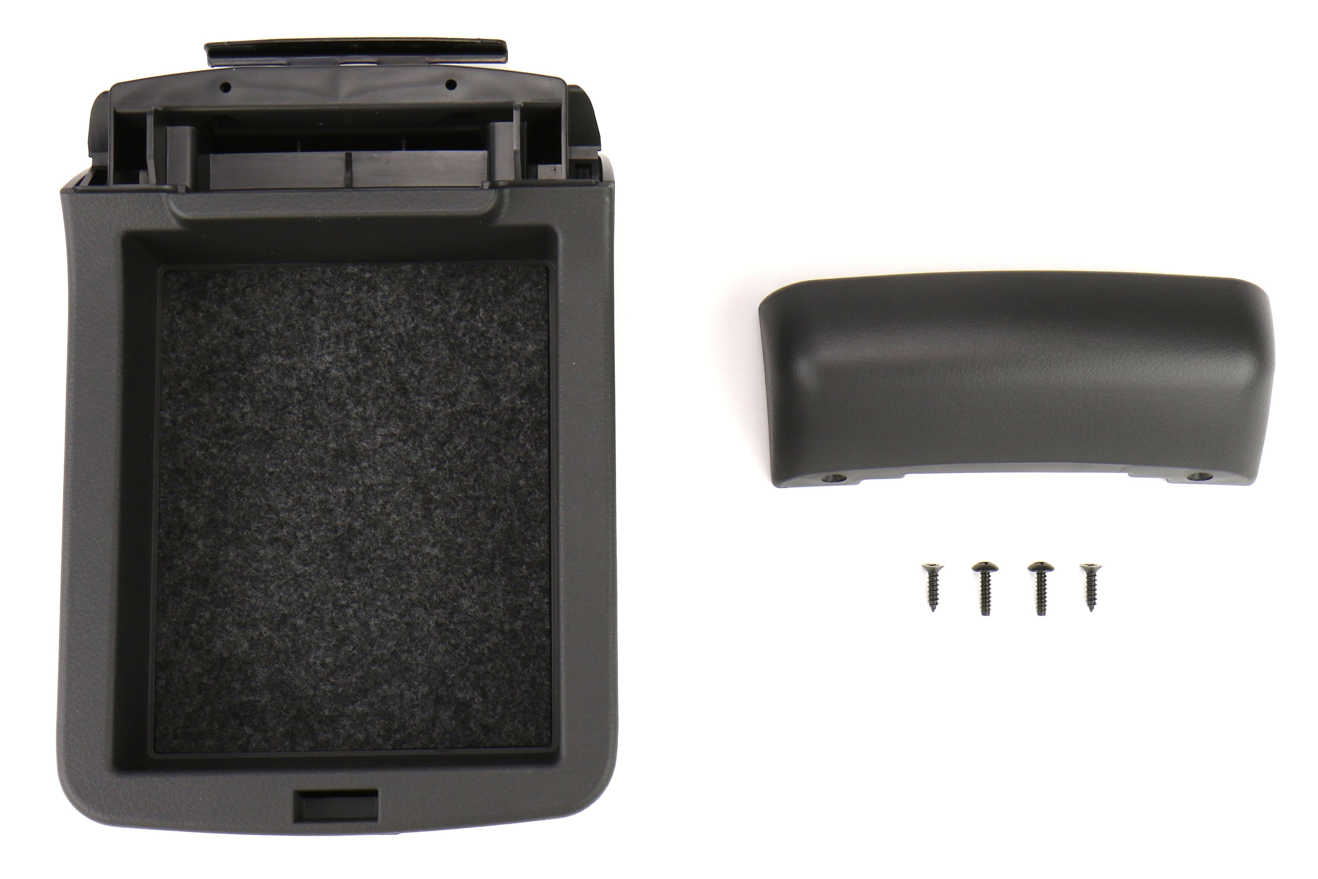 Subaru JDM Dual Console Arm Rest Extension Charcoal Gray - 2015-2021 Subaru WRX / STI