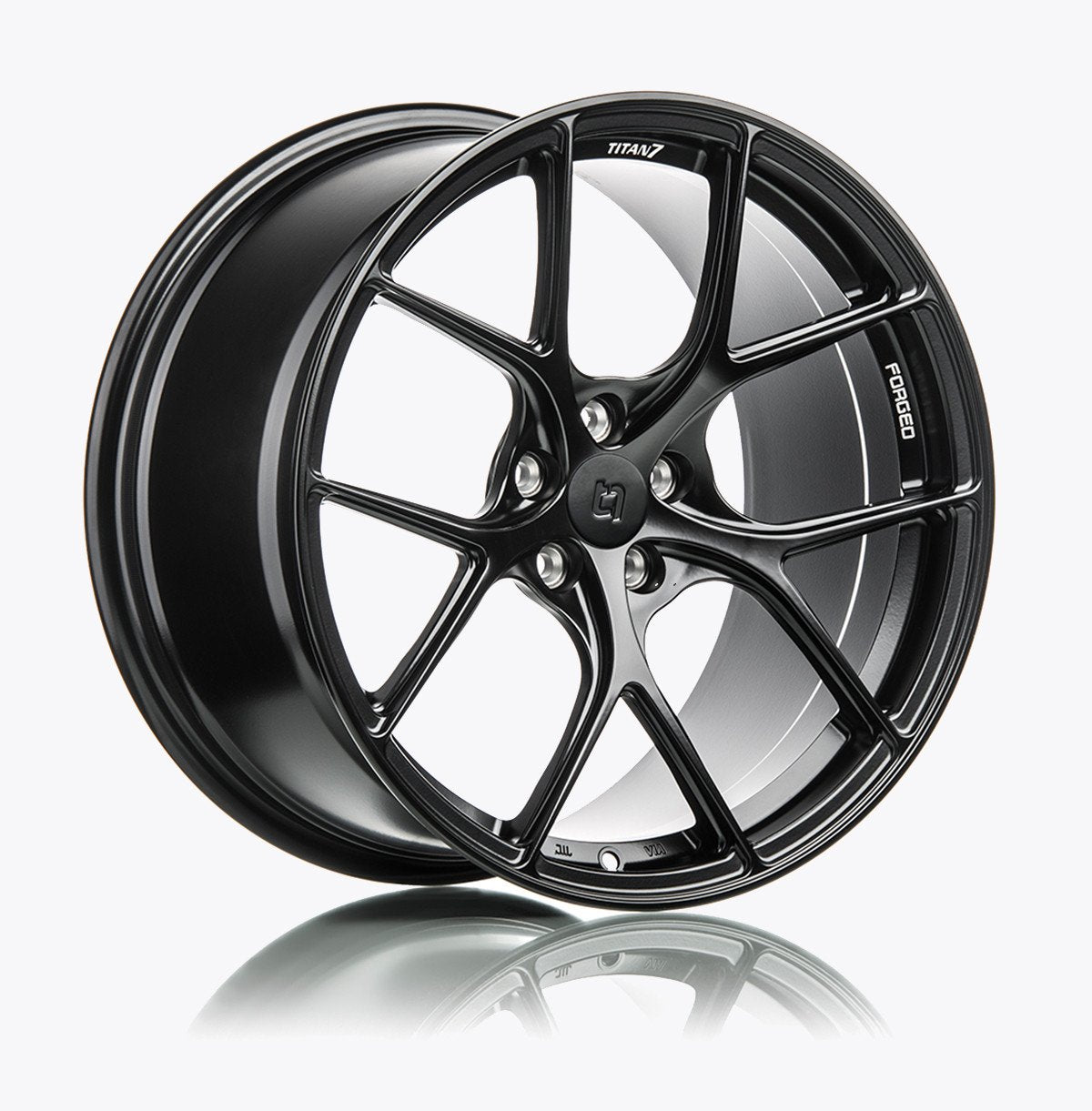 TITAN 7 T-S5 Machine Black 19x9 +35 5x114.3 (Single Wheel) - 2015-2024 Subaru WRX / 2015-2021 STI / 2019-2023 Forester