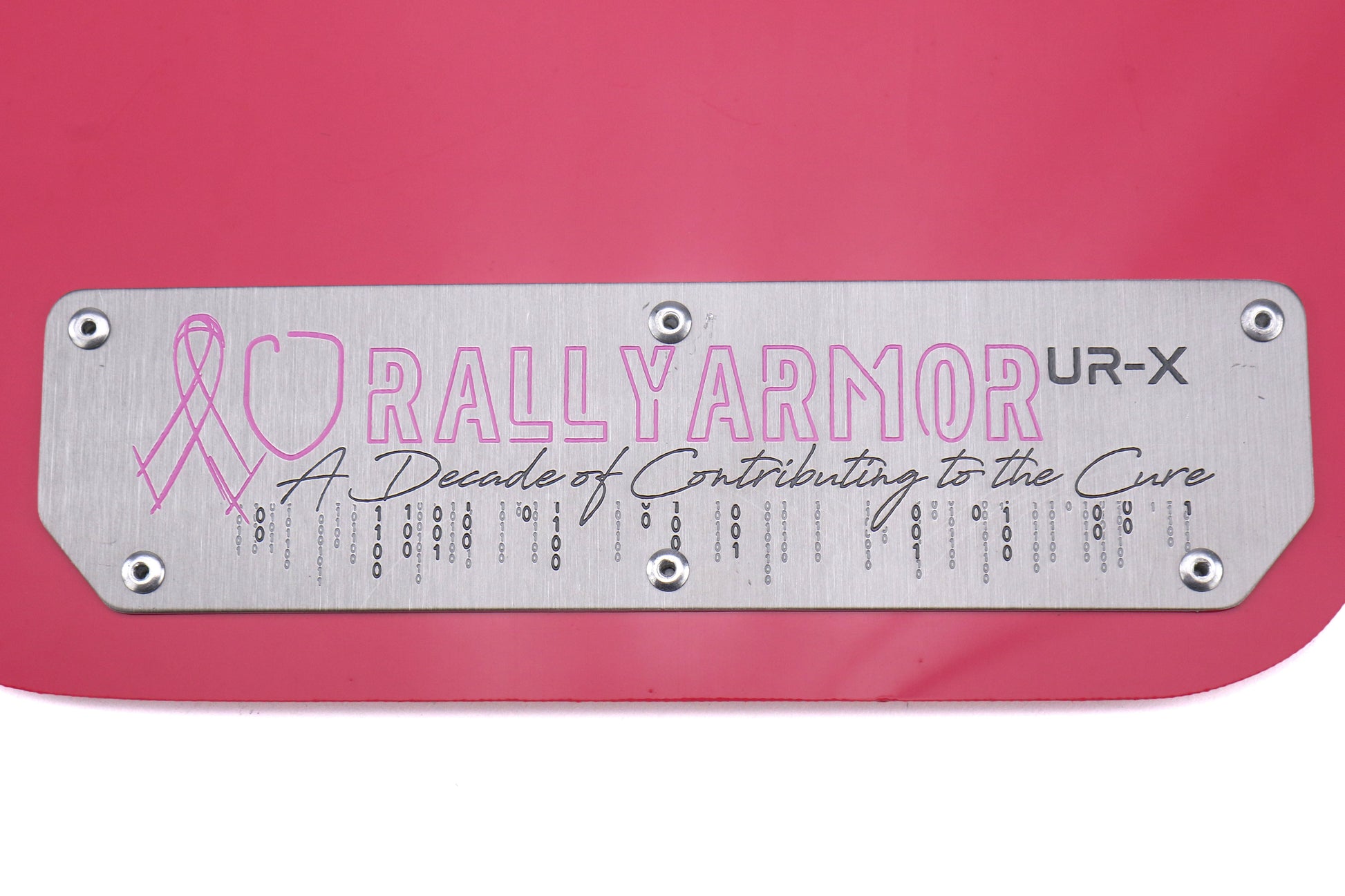 Rally Armor UR Mudflaps Breast Cancer Awarness Pink w/ Silver Emblem - 2015-2021 Subaru WRX / STI