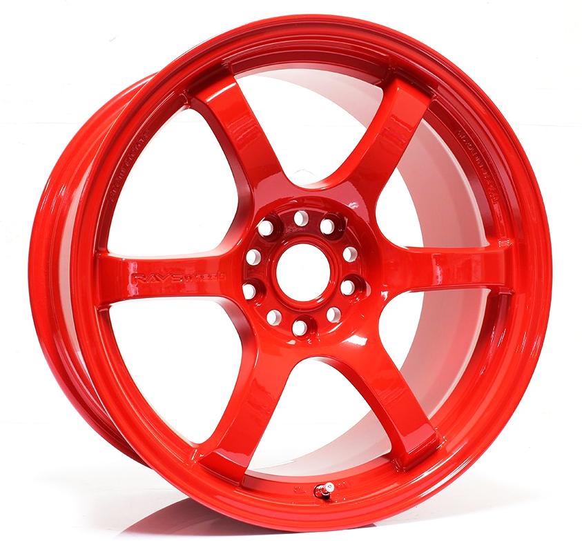 Rays Gram Lights 57DR Milano Red 18x9.5 +38mm 5x100 (Single Wheel) - 2013-2024 Subaru BRZ / Scion FR-S / Toyota GR86 / 2014-2018 Subaru Forester