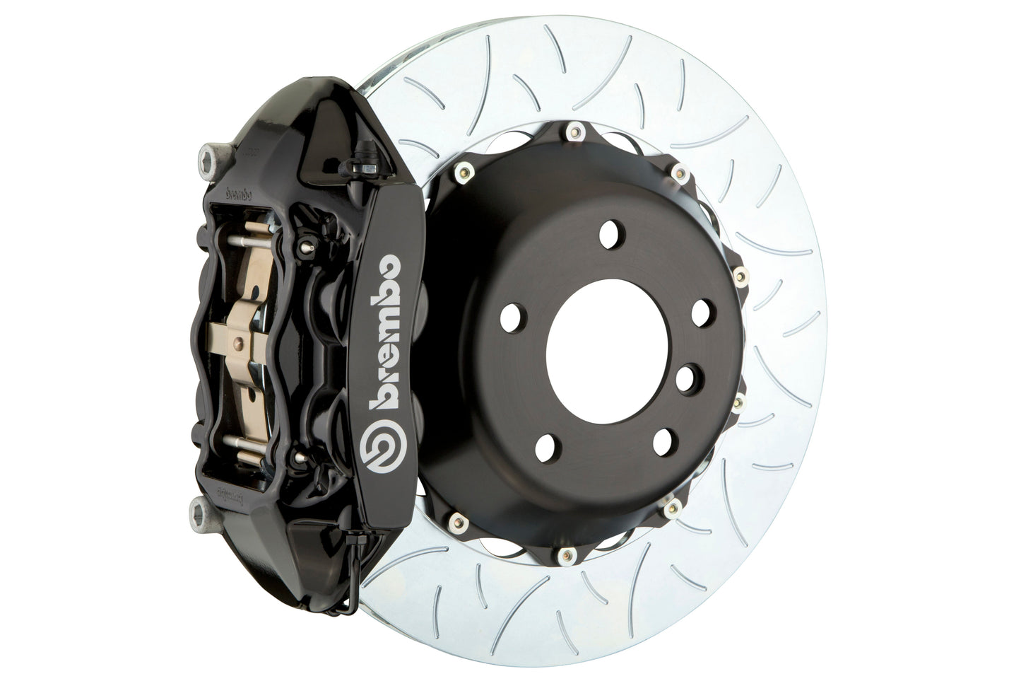 Brembo GT Systems 4 Piston Rear Big Brake Kit Black Slotted Rotors - 2015-2017 Subaru WRX/STI Models without Electronic Parking Brake / Scion FR-S 2013-2016 / Subaru BRZ